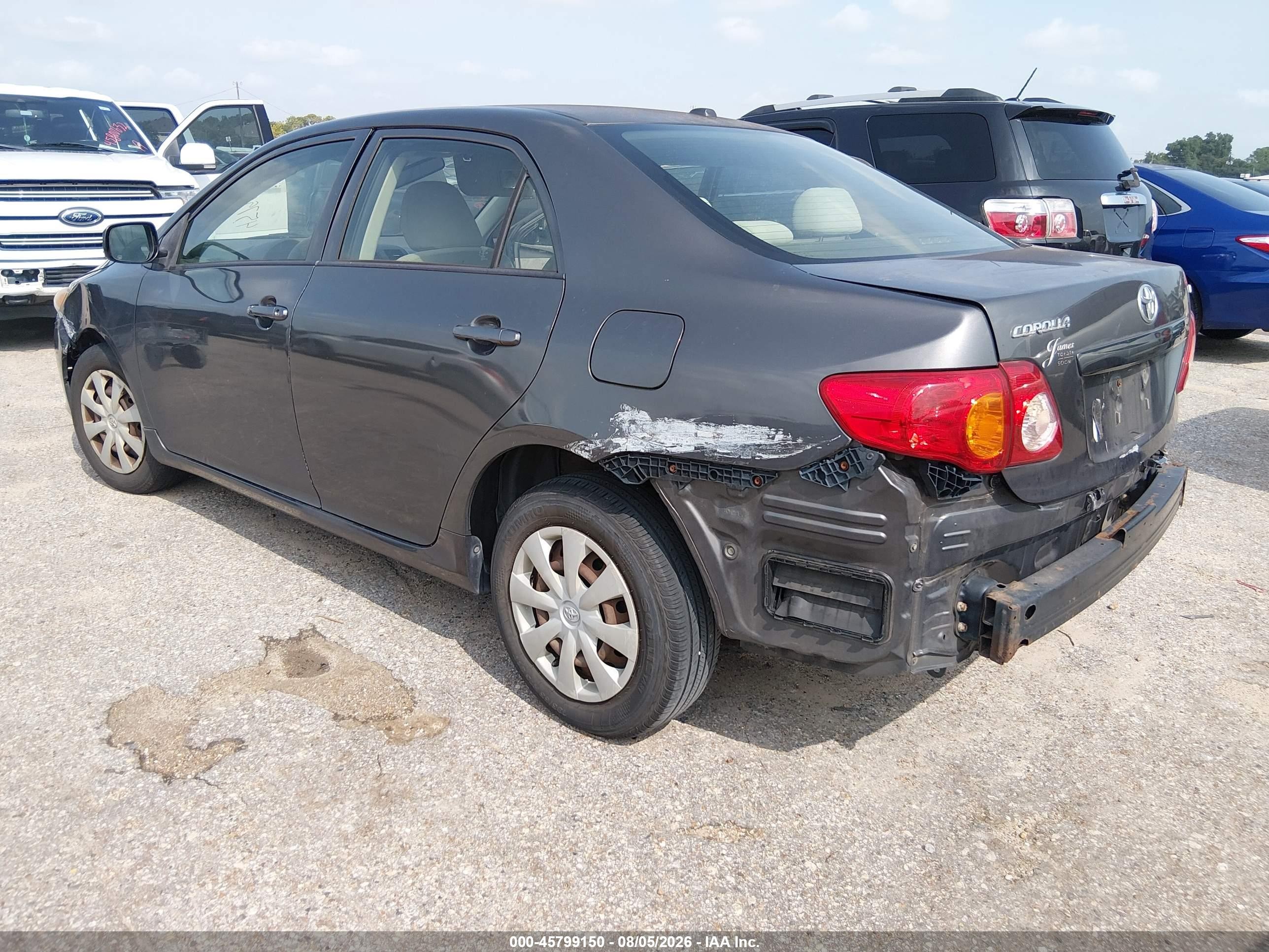 2010 Toyota Corolla Le Серый vin: JTDBU4EE8AJ079485