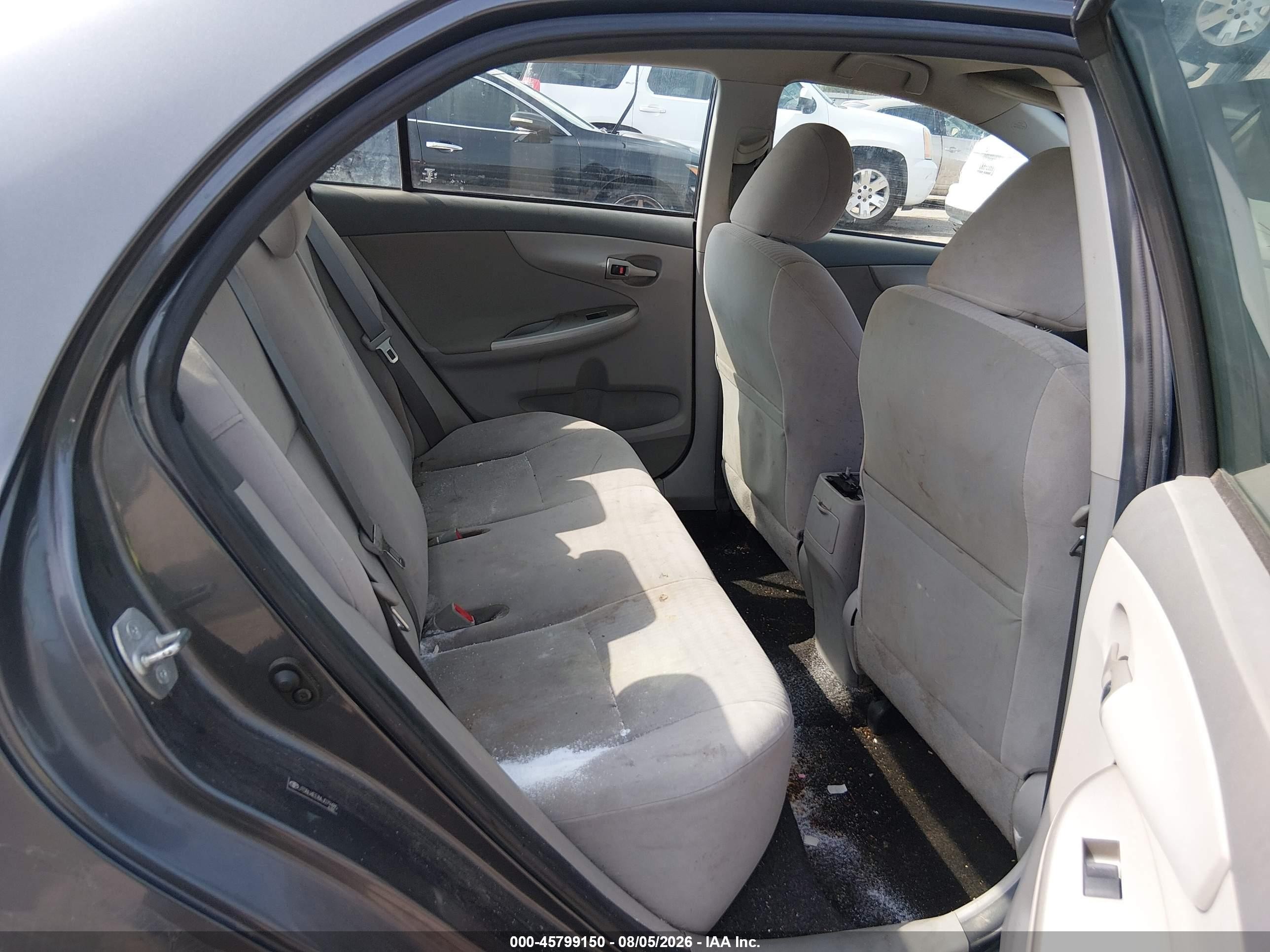 2010 Toyota Corolla Le Серый vin: JTDBU4EE8AJ079485