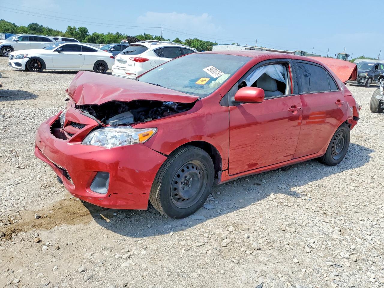 2011 Toyota Corolla Le Red vin: JTDBU4EE8B9129126