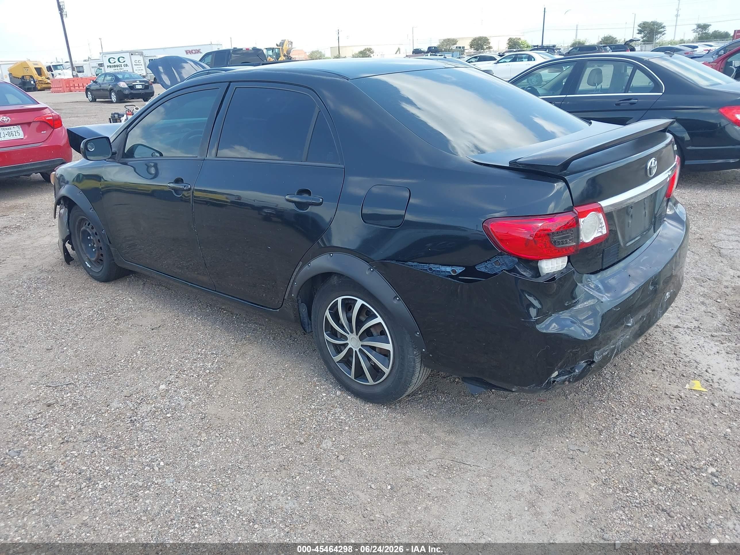 2011 Toyota Corolla Le Black vin: JTDBU4EE8B9164121