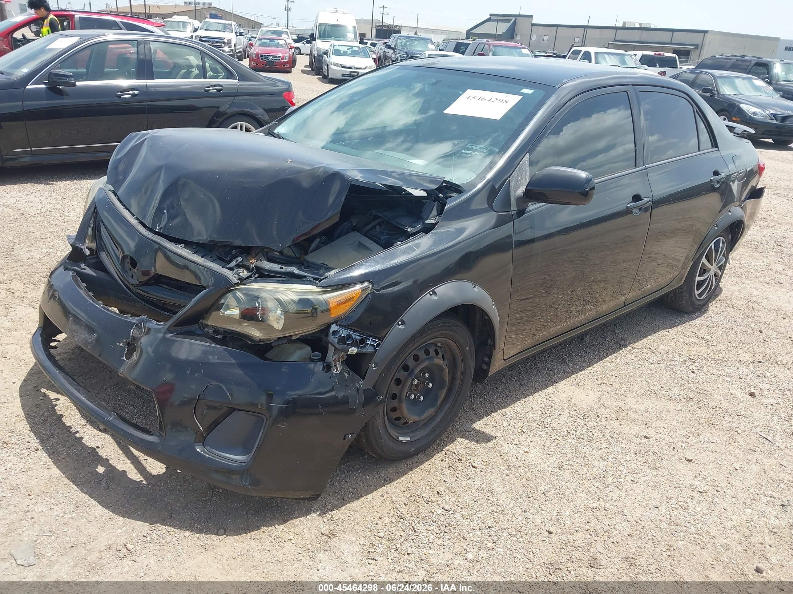 2011 Toyota Corolla Le Black vin: JTDBU4EE8B9164121