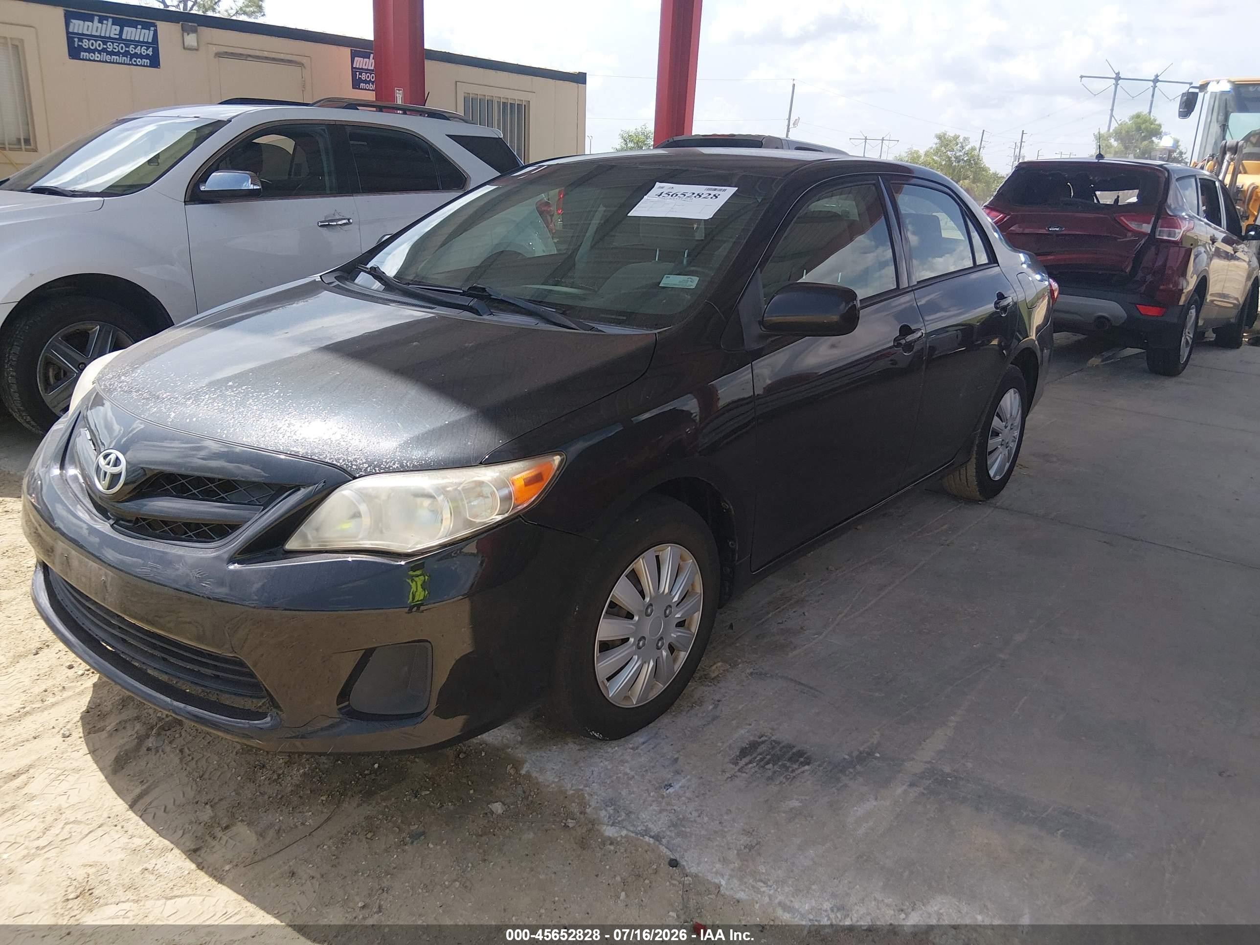 2011 Toyota Corolla Le Black vin: JTDBU4EE8BJ092271