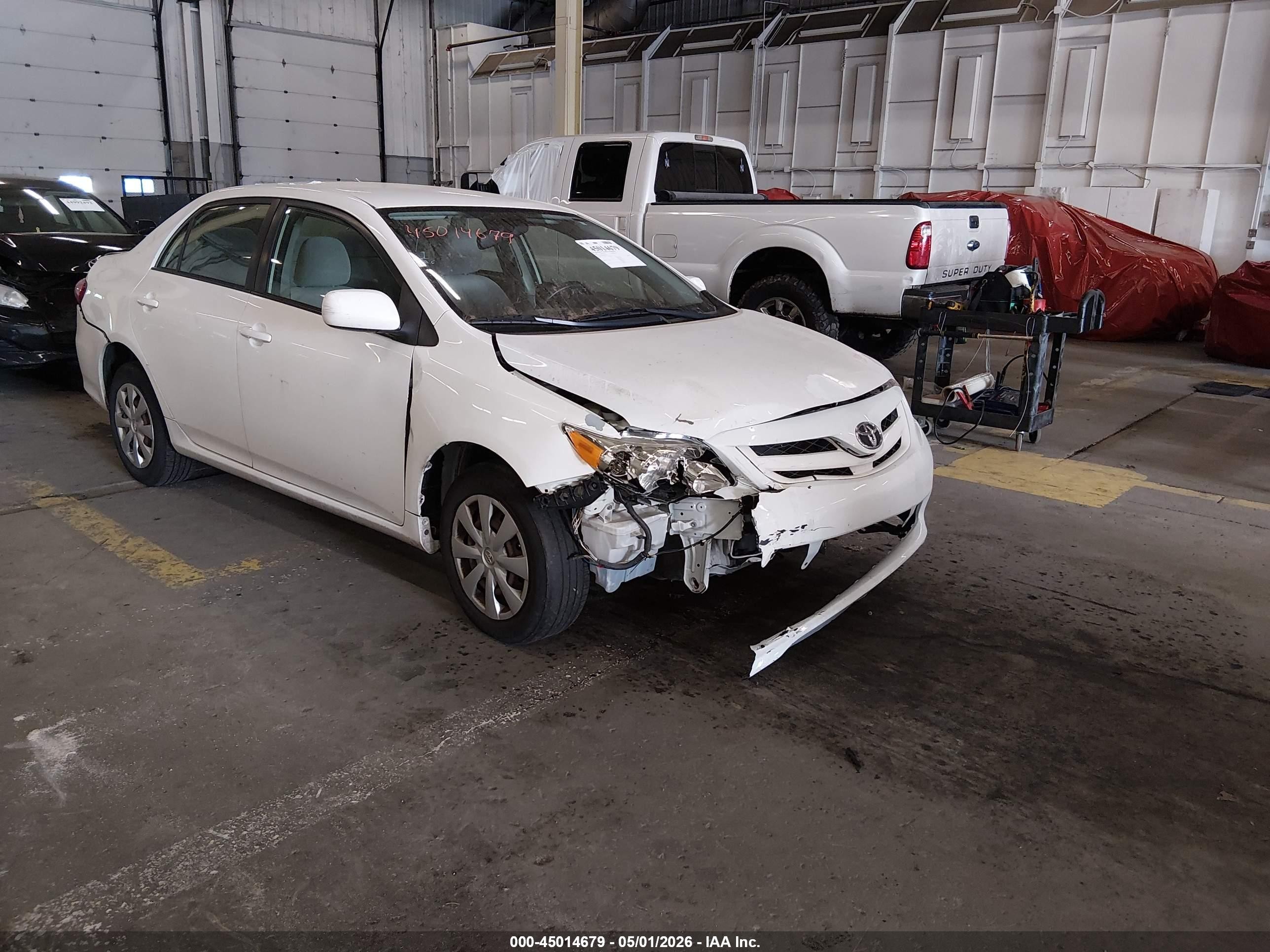 2011 Toyota Corolla Le Белый vin: JTDBU4EE8BJ103866