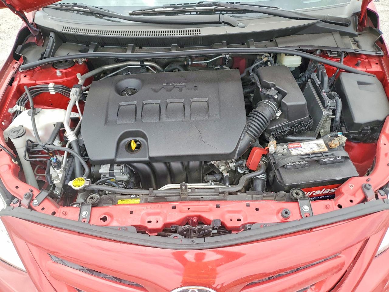 2012 Toyota Corolla Le Red vin: JTDBU4EE8C9172396