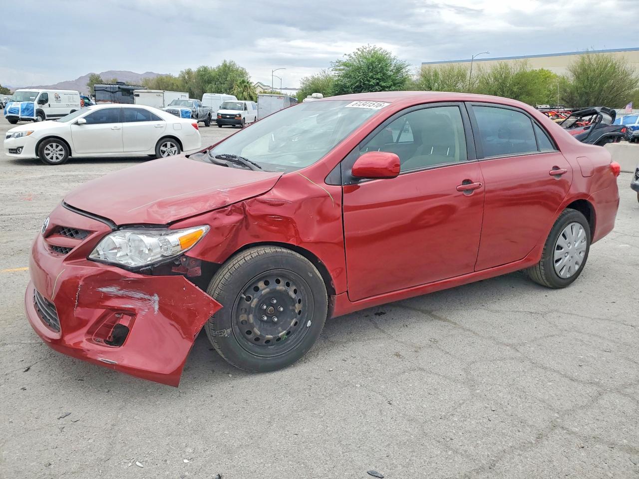 2012 Toyota Corolla Le Red vin: JTDBU4EE8C9172396