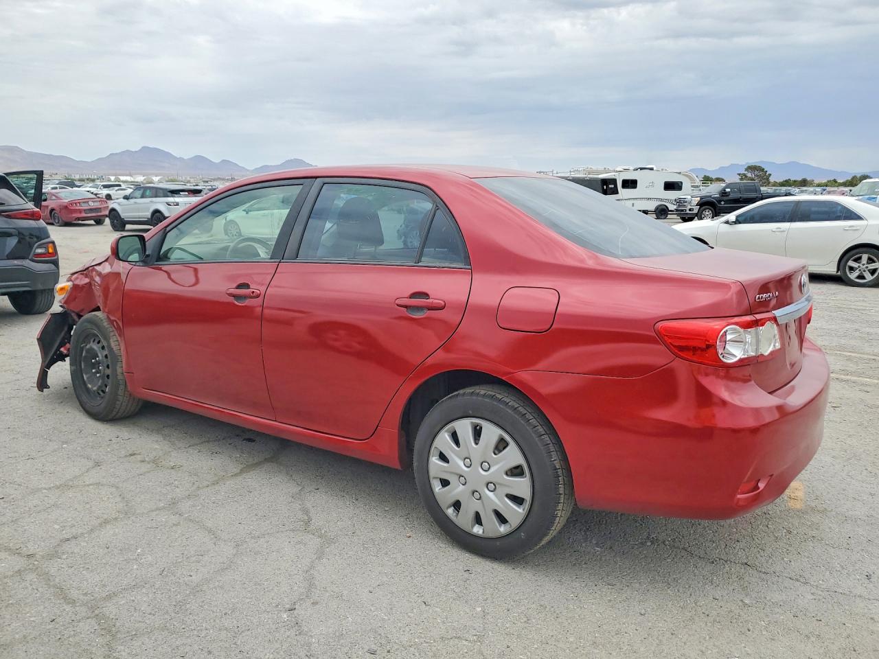 2012 Toyota Corolla Le Red vin: JTDBU4EE8C9172396