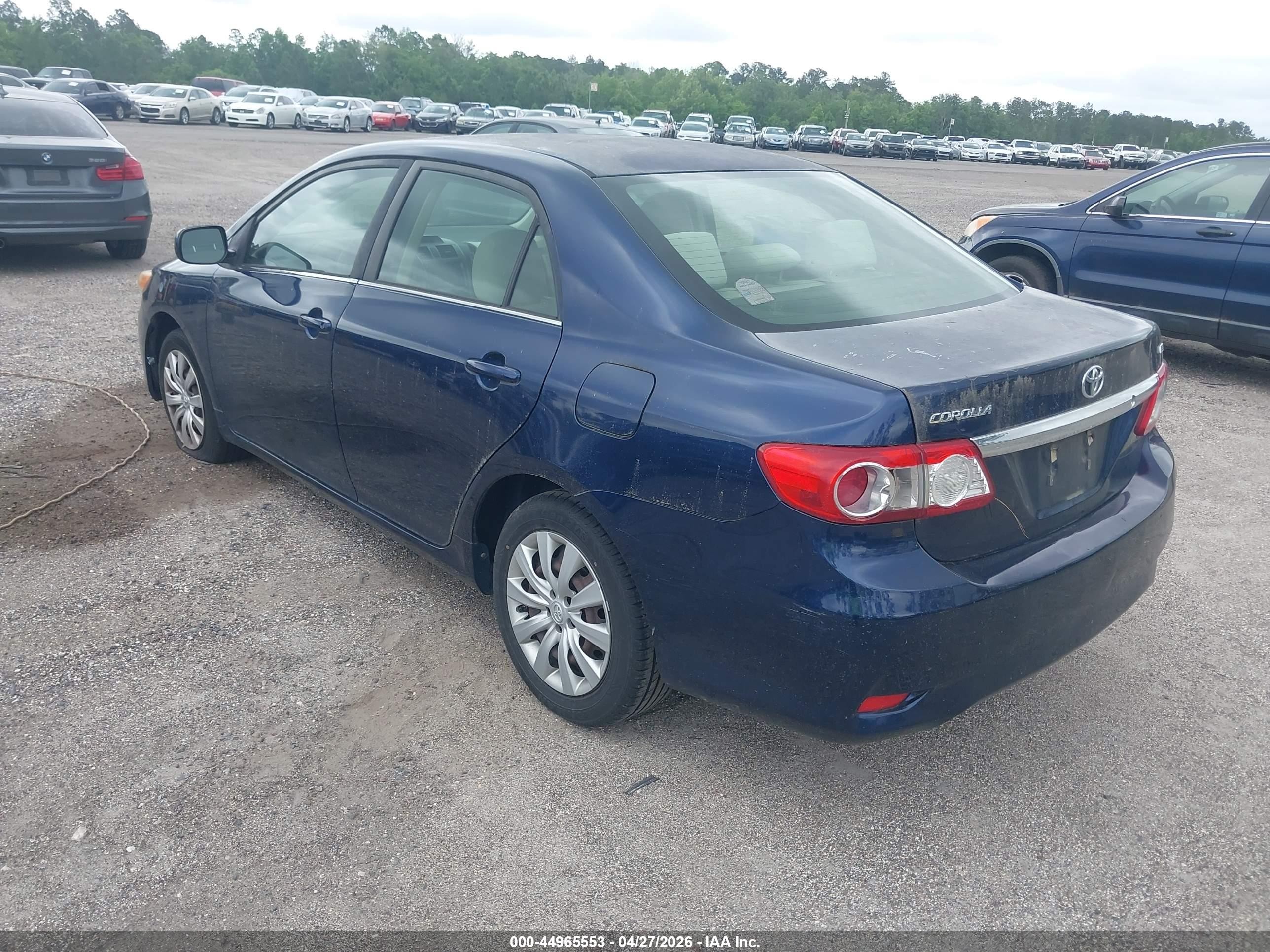 2013 Toyota Corolla Le Синий vin: JTDBU4EE8DJ115437