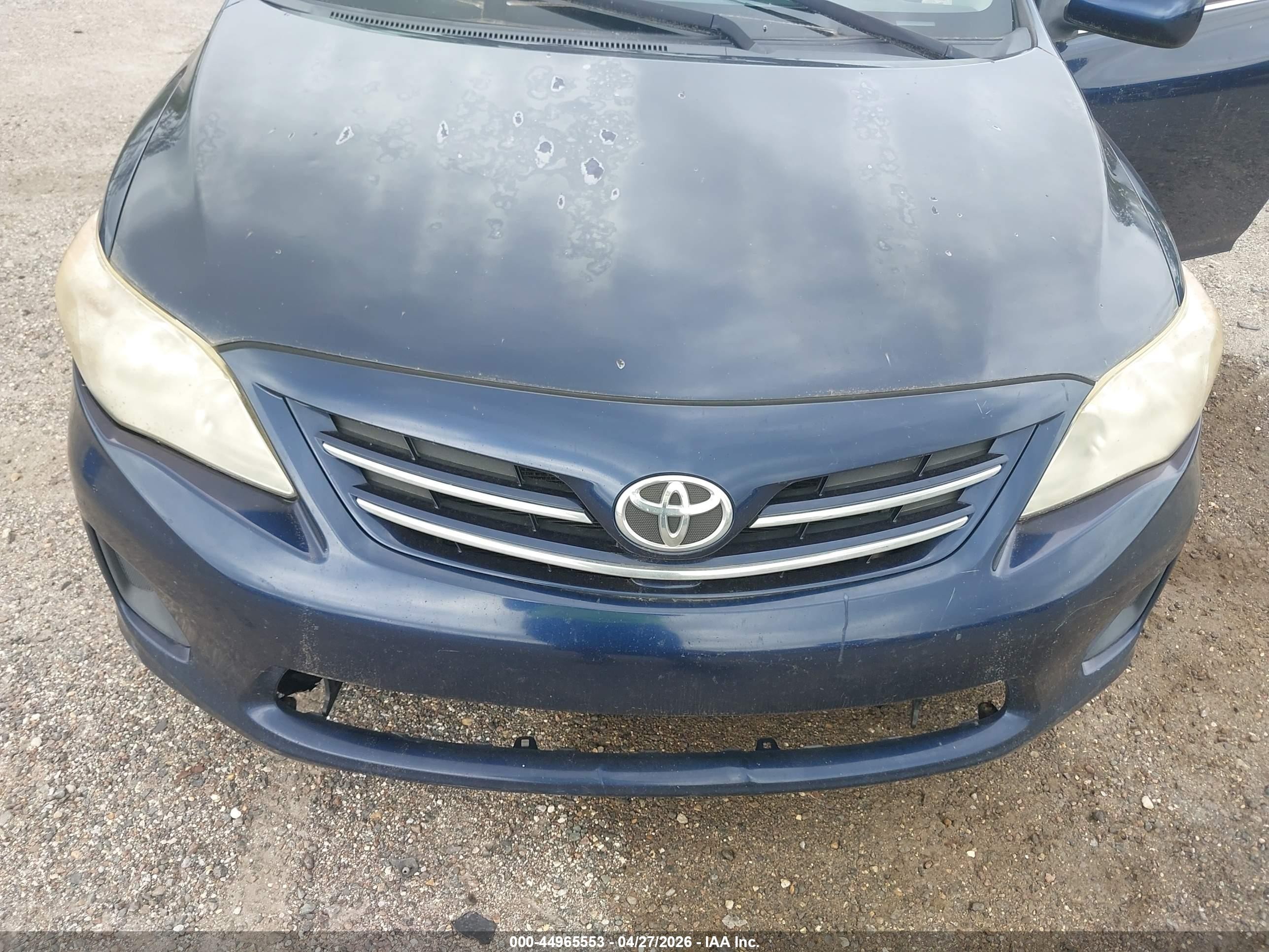2013 Toyota Corolla Le Синий vin: JTDBU4EE8DJ115437