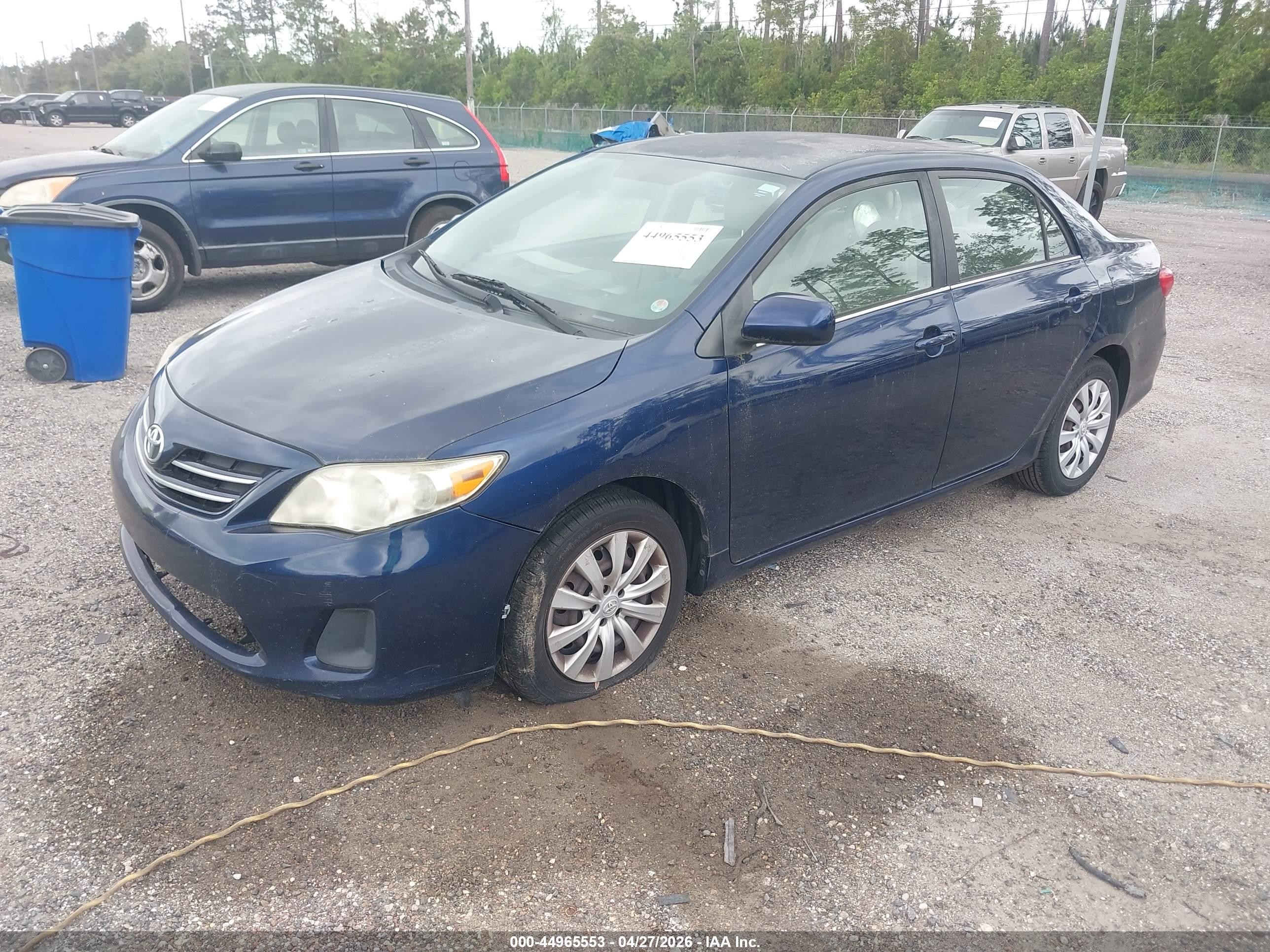 2013 Toyota Corolla Le Синий vin: JTDBU4EE8DJ115437
