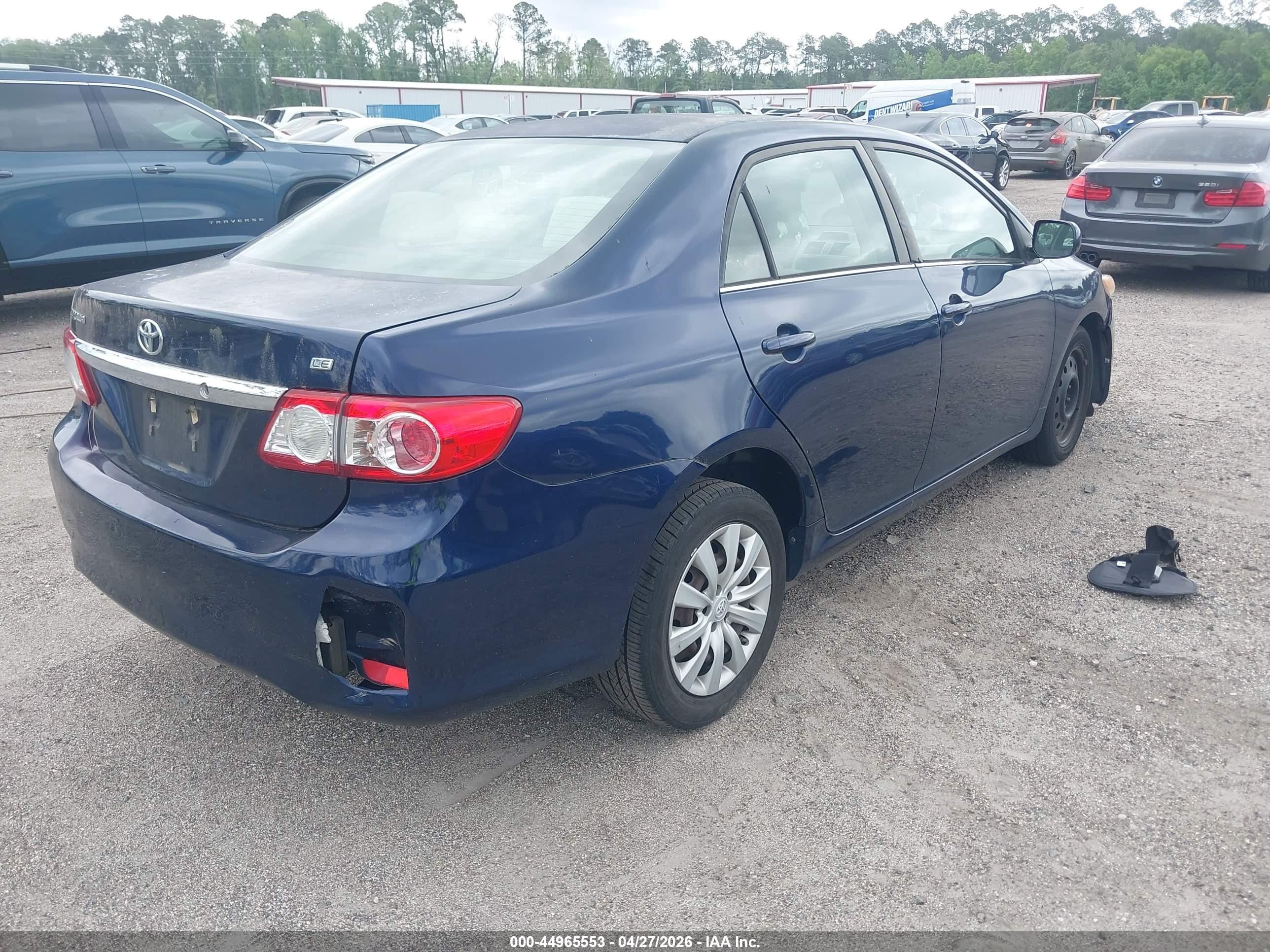 2013 Toyota Corolla Le Синий vin: JTDBU4EE8DJ115437