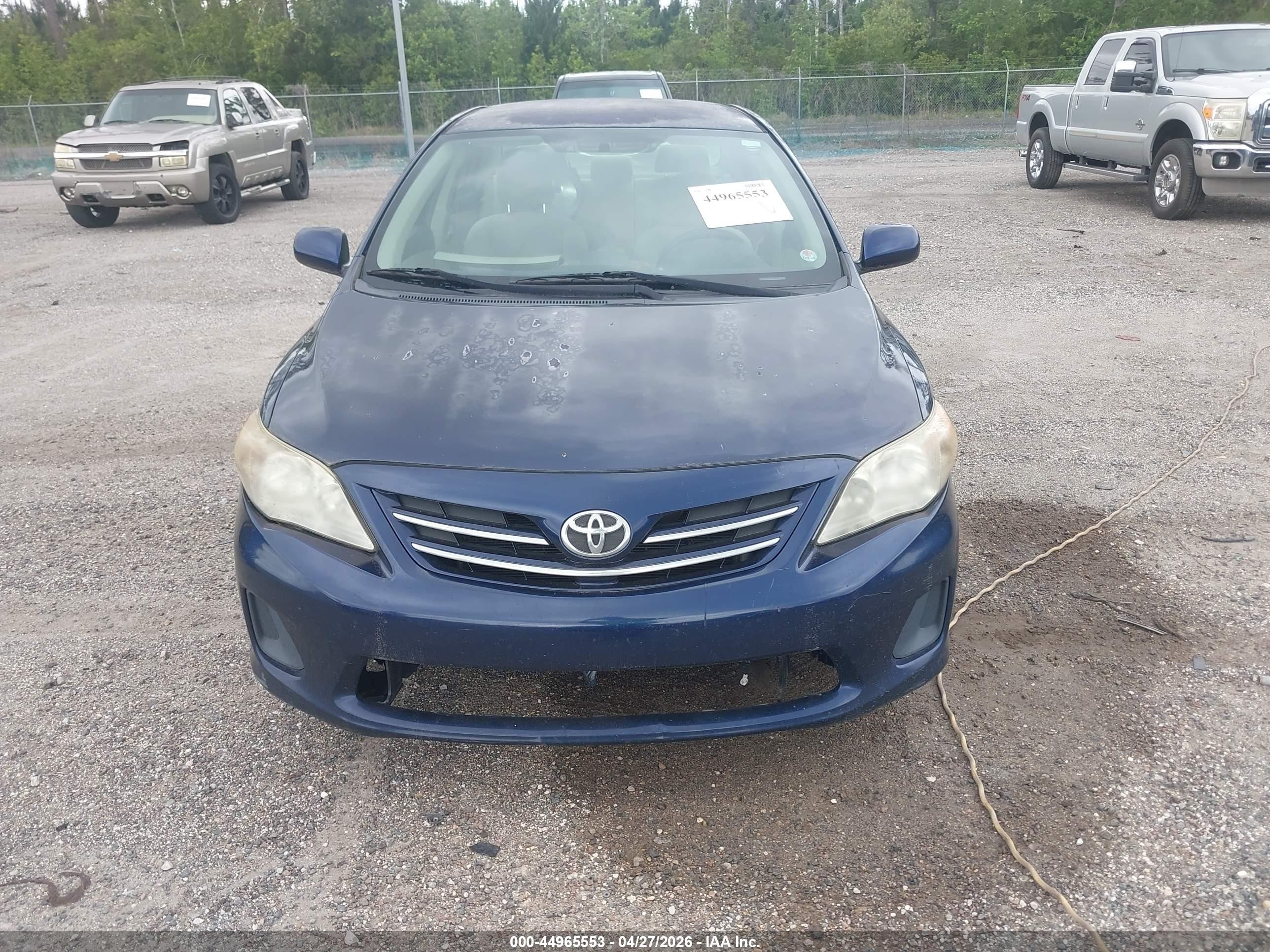 2013 Toyota Corolla Le Синий vin: JTDBU4EE8DJ115437