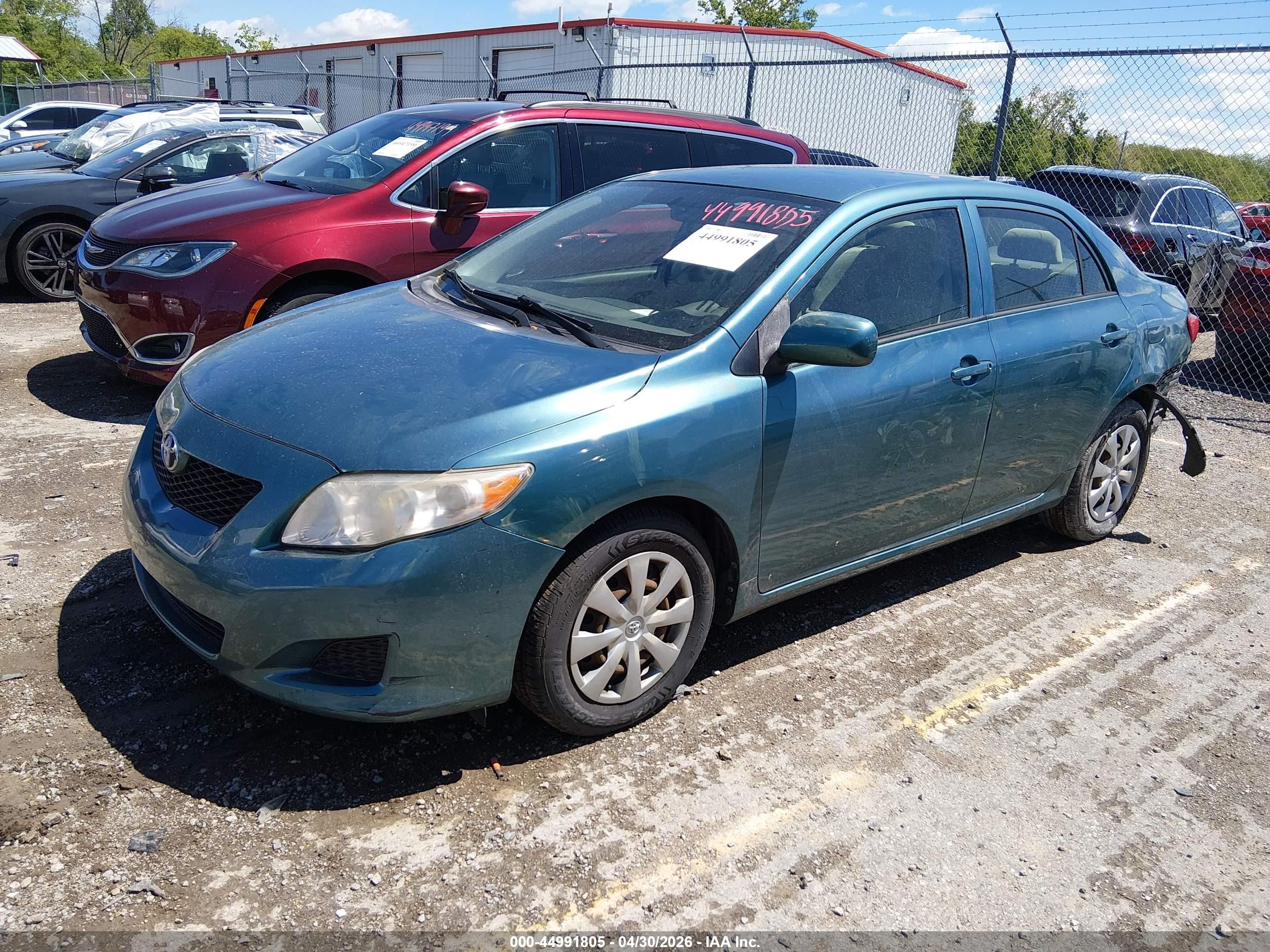 2010 Toyota Corolla Le Green vin: JTDBU4EE9A9112527