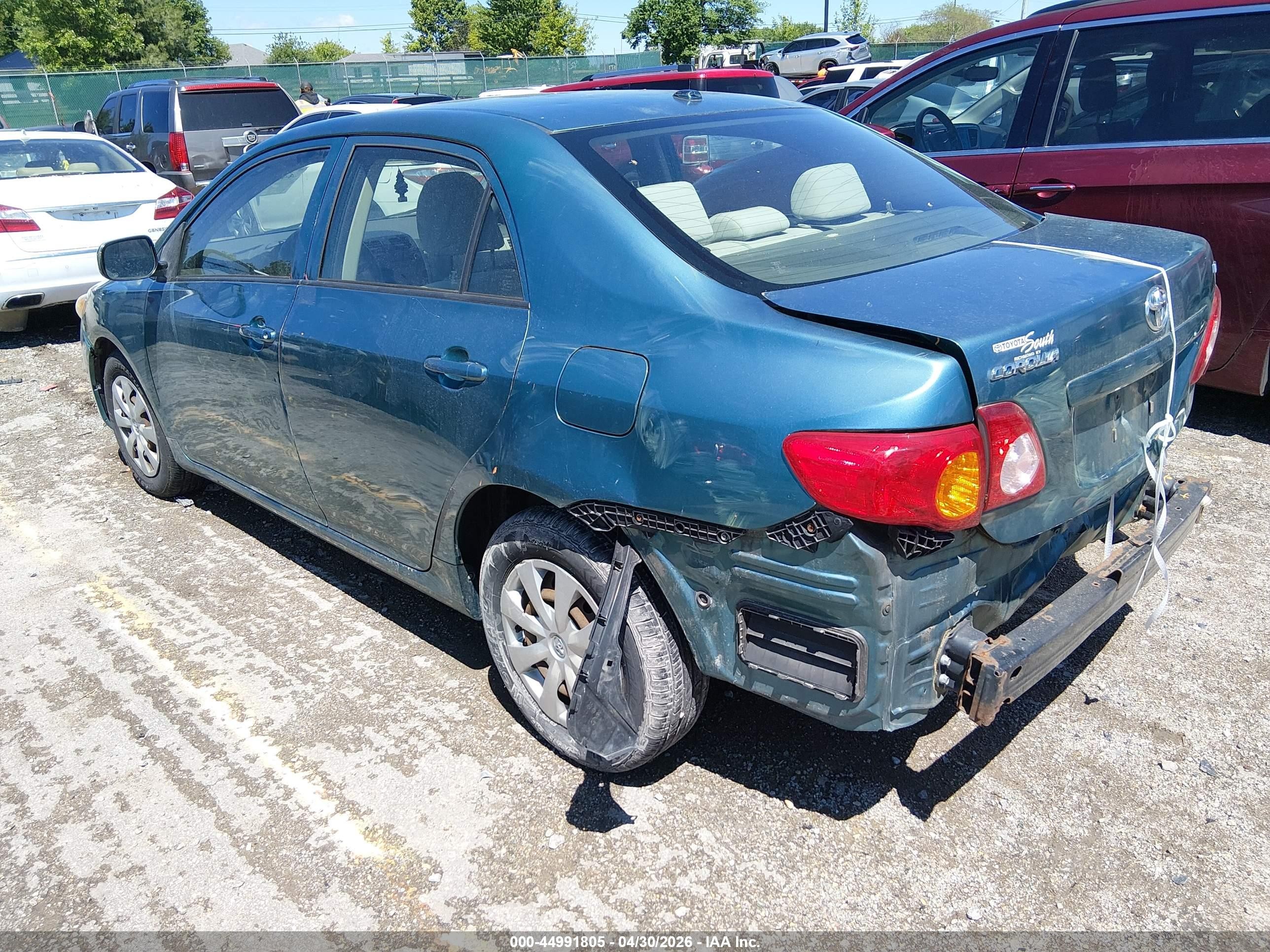 2010 Toyota Corolla Le Green vin: JTDBU4EE9A9112527
