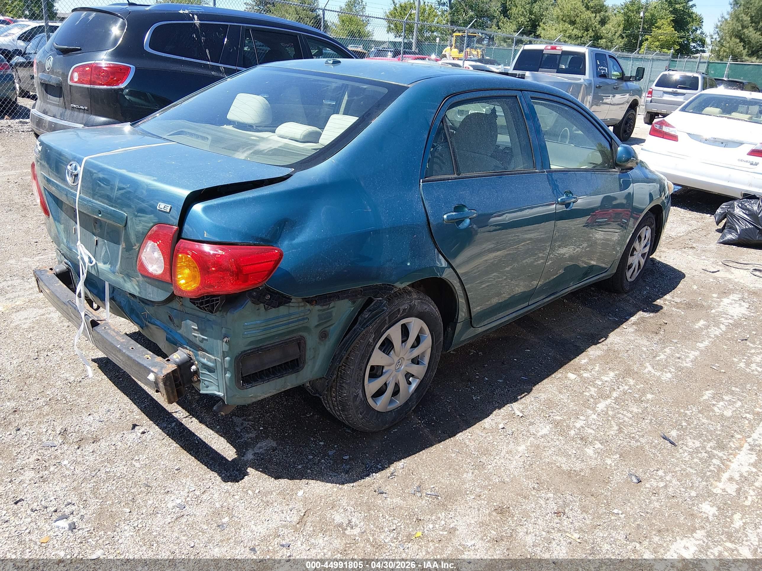 2010 Toyota Corolla Le Green vin: JTDBU4EE9A9112527