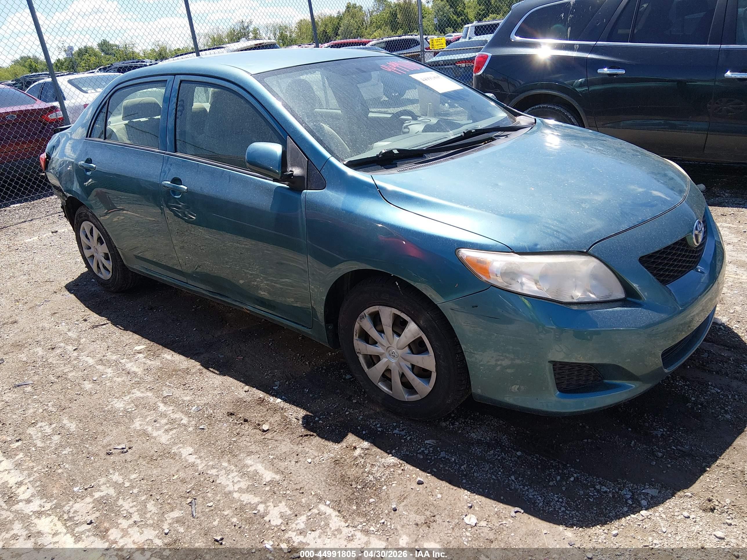 2010 Toyota Corolla Le Green vin: JTDBU4EE9A9112527