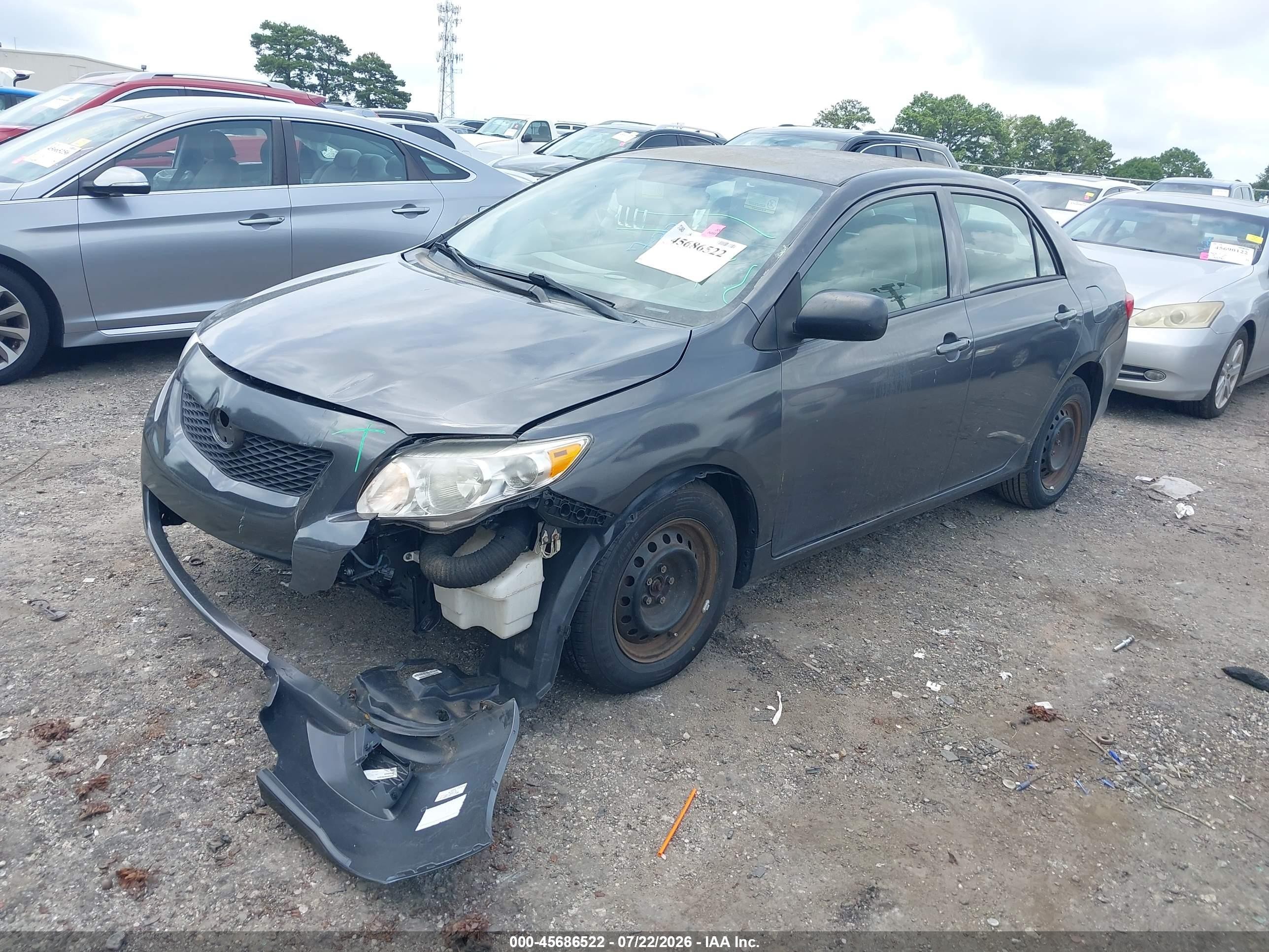 2010 Toyota Corolla   Серый vin: JTDBU4EE9AJ060024