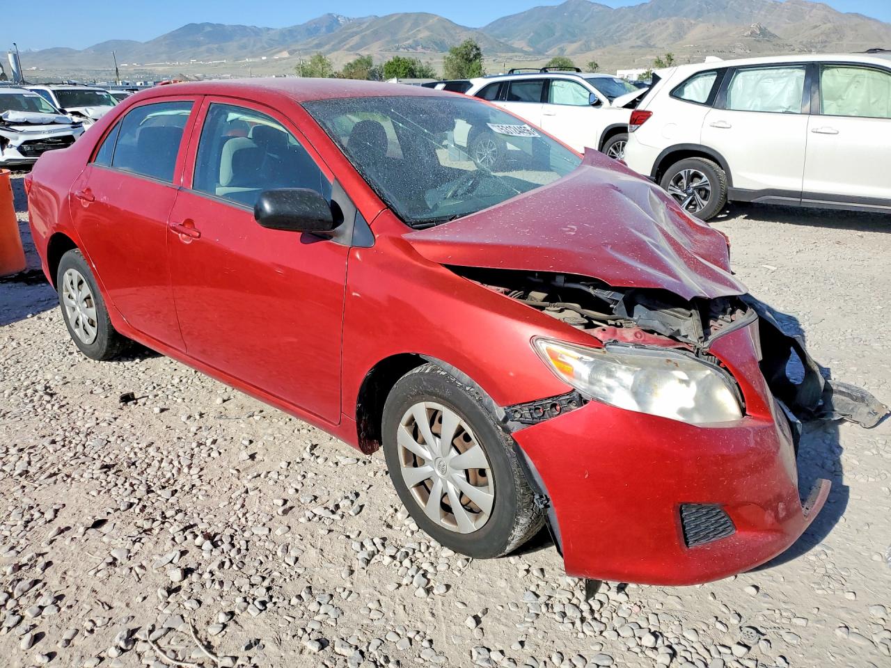 2010 Toyota Corolla Le Red vin: JTDBU4EE9AJ061433