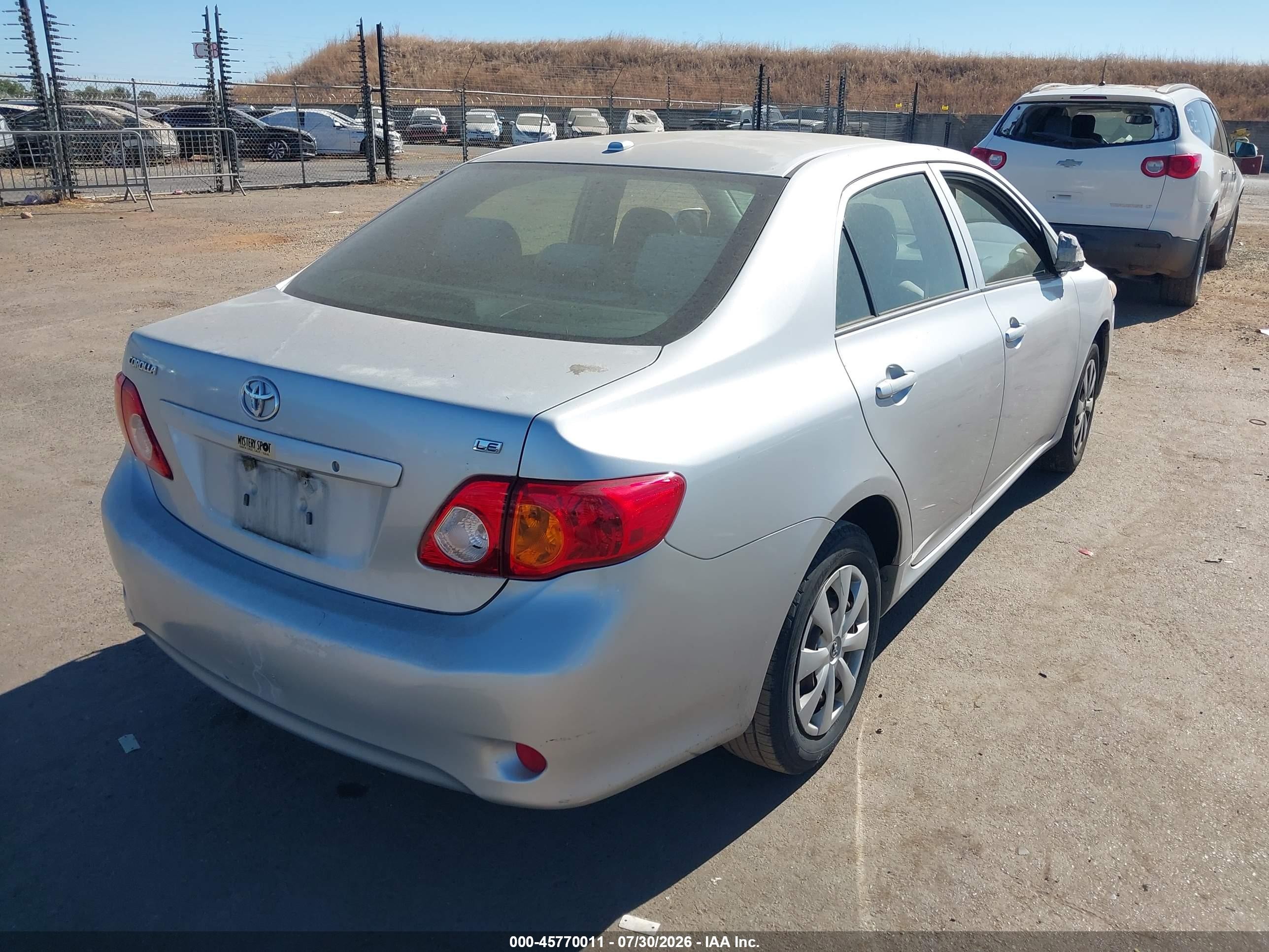 2010 Toyota Corolla Le Silver vin: JTDBU4EE9AJ072741