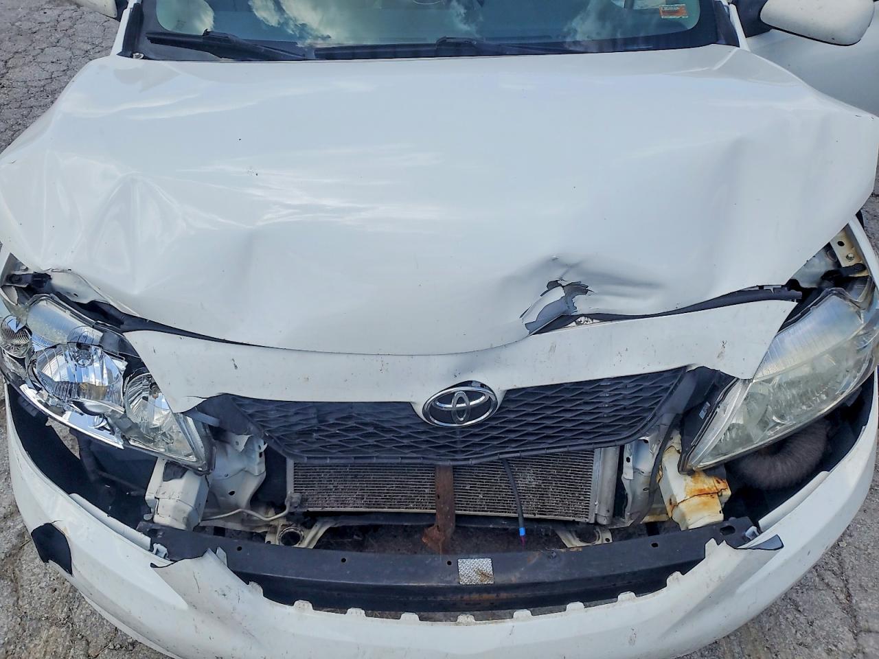 2010 Toyota Corolla Le White vin: JTDBU4EE9AJ074506