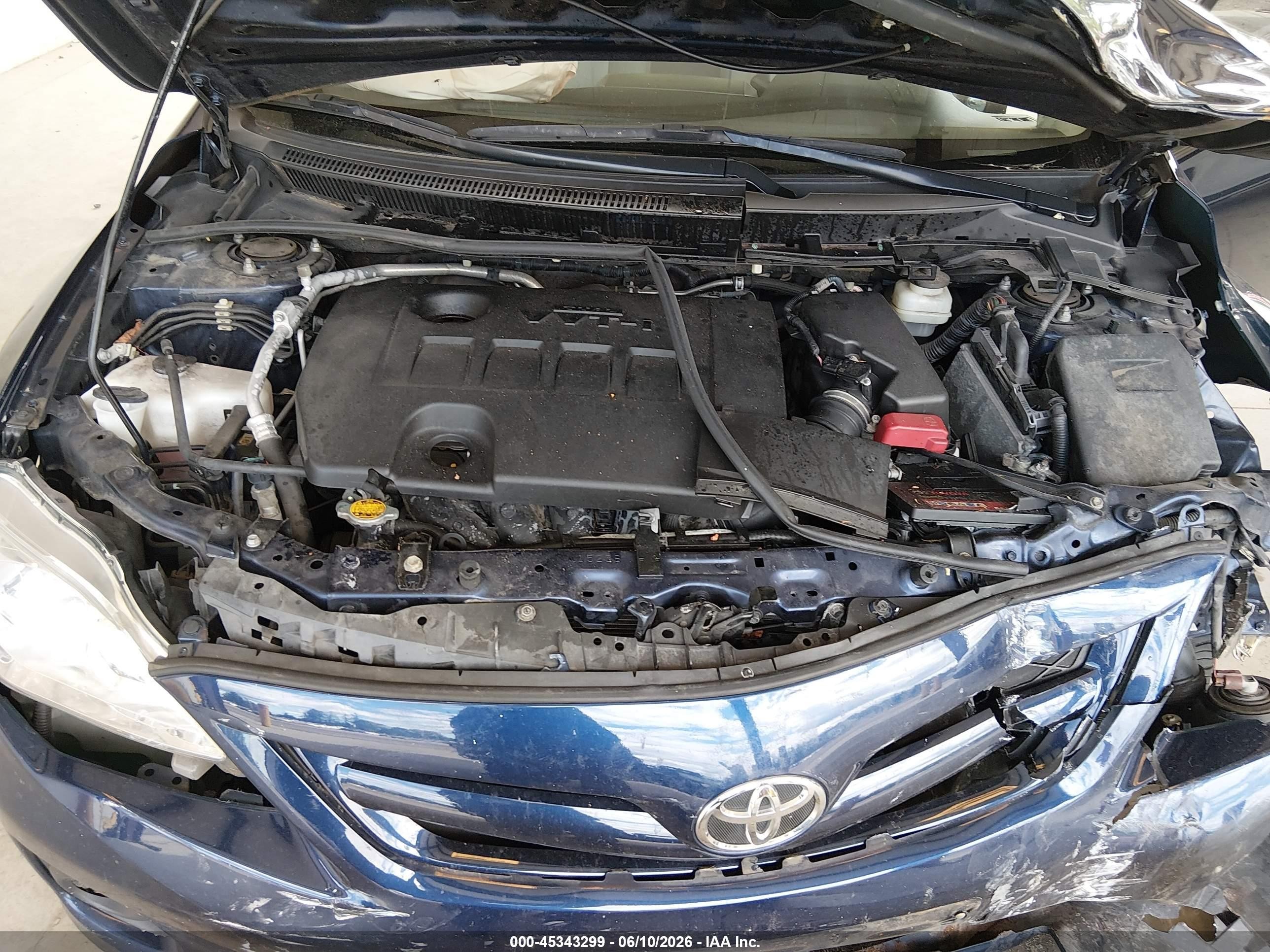 2011 Toyota Corolla Le/s Blue vin: JTDBU4EE9B9122265