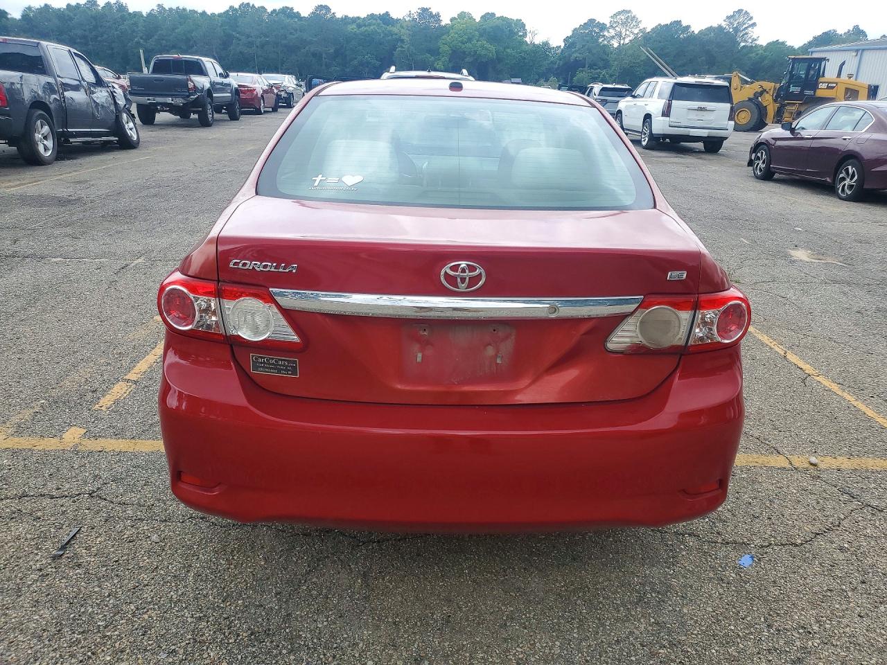 2011 Toyota Corolla Le Красный vin: JTDBU4EE9B9123626