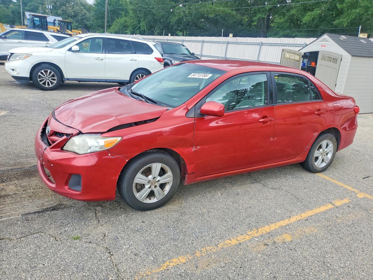 2011 Toyota Corolla Le Red vin: JTDBU4EE9B9123626