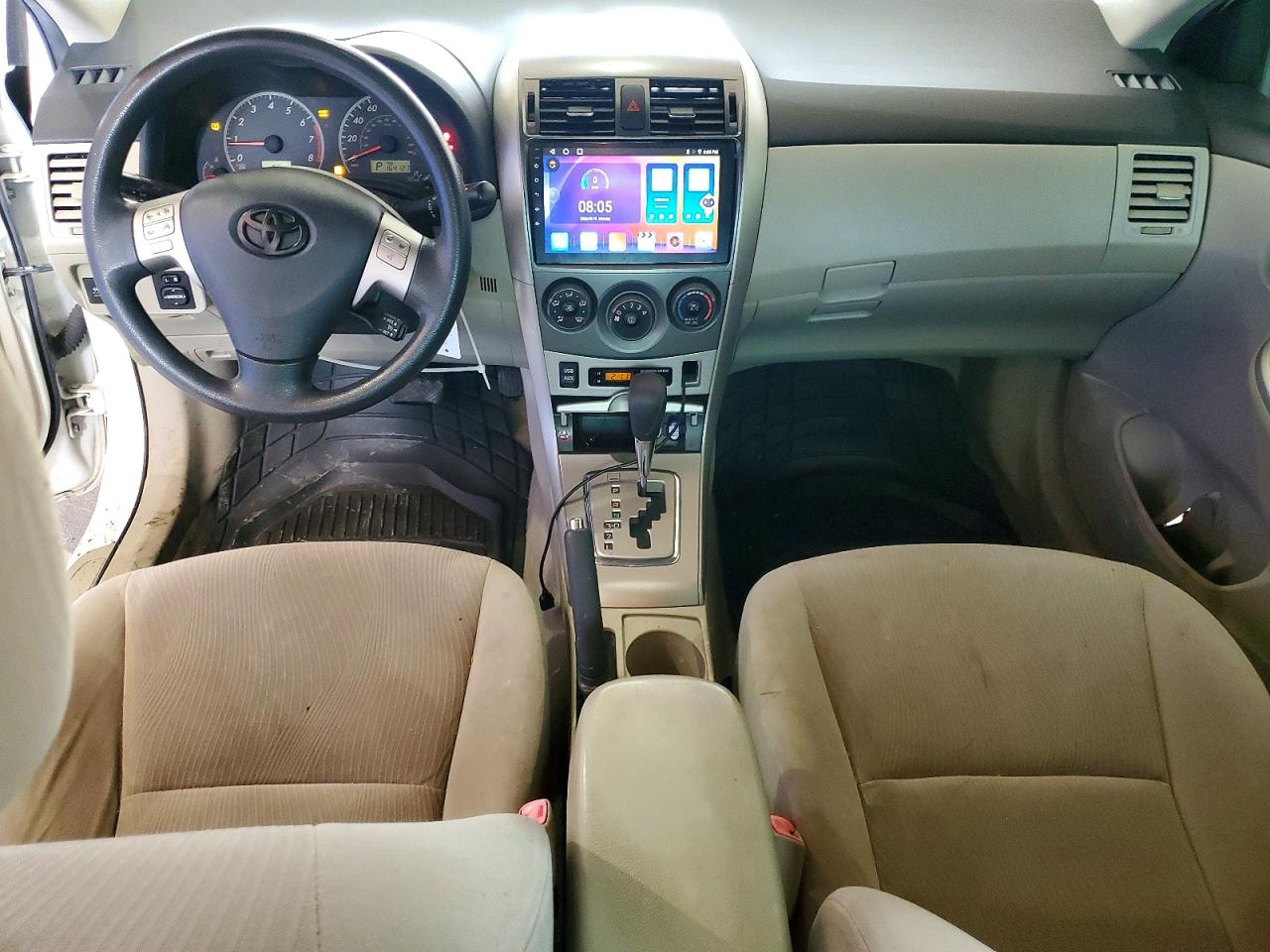 2011 Toyota Corolla Le Белый vin: JTDBU4EE9B9125490