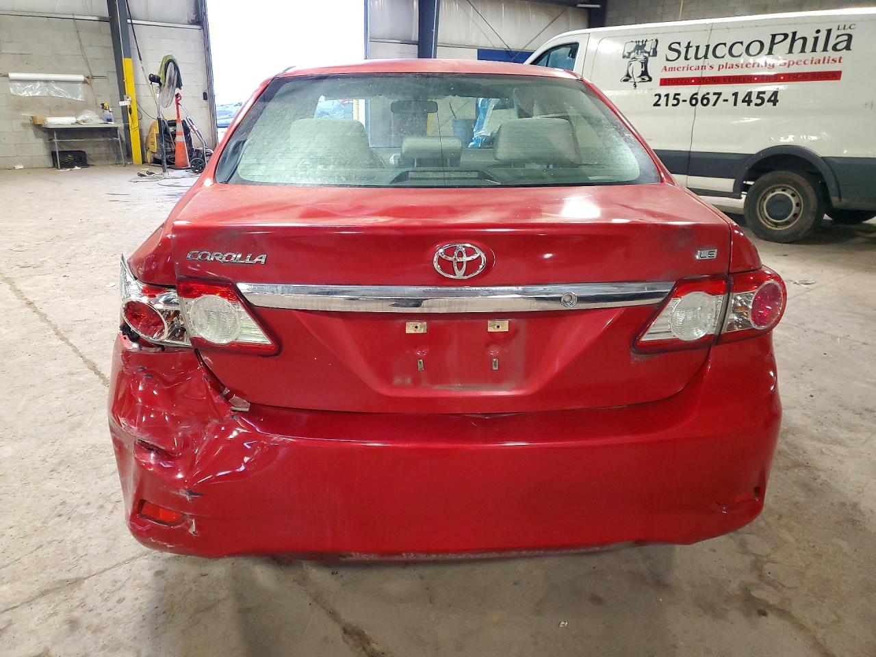 2013 Toyota Corolla Le Red vin: JTDBU4EE9DJ118038