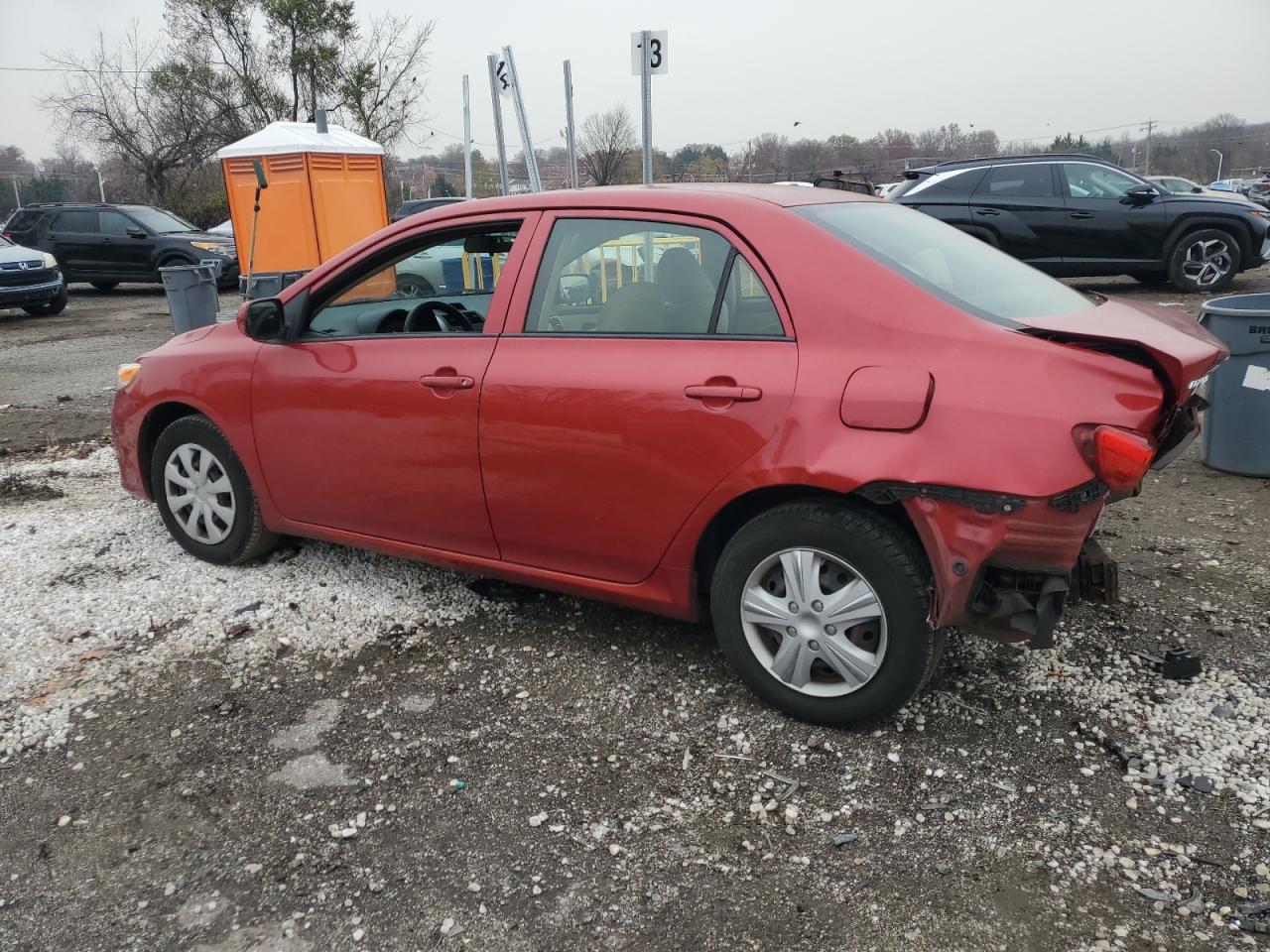 2013 Toyota Corolla Red vin: JTDBU4EE9DJ121909