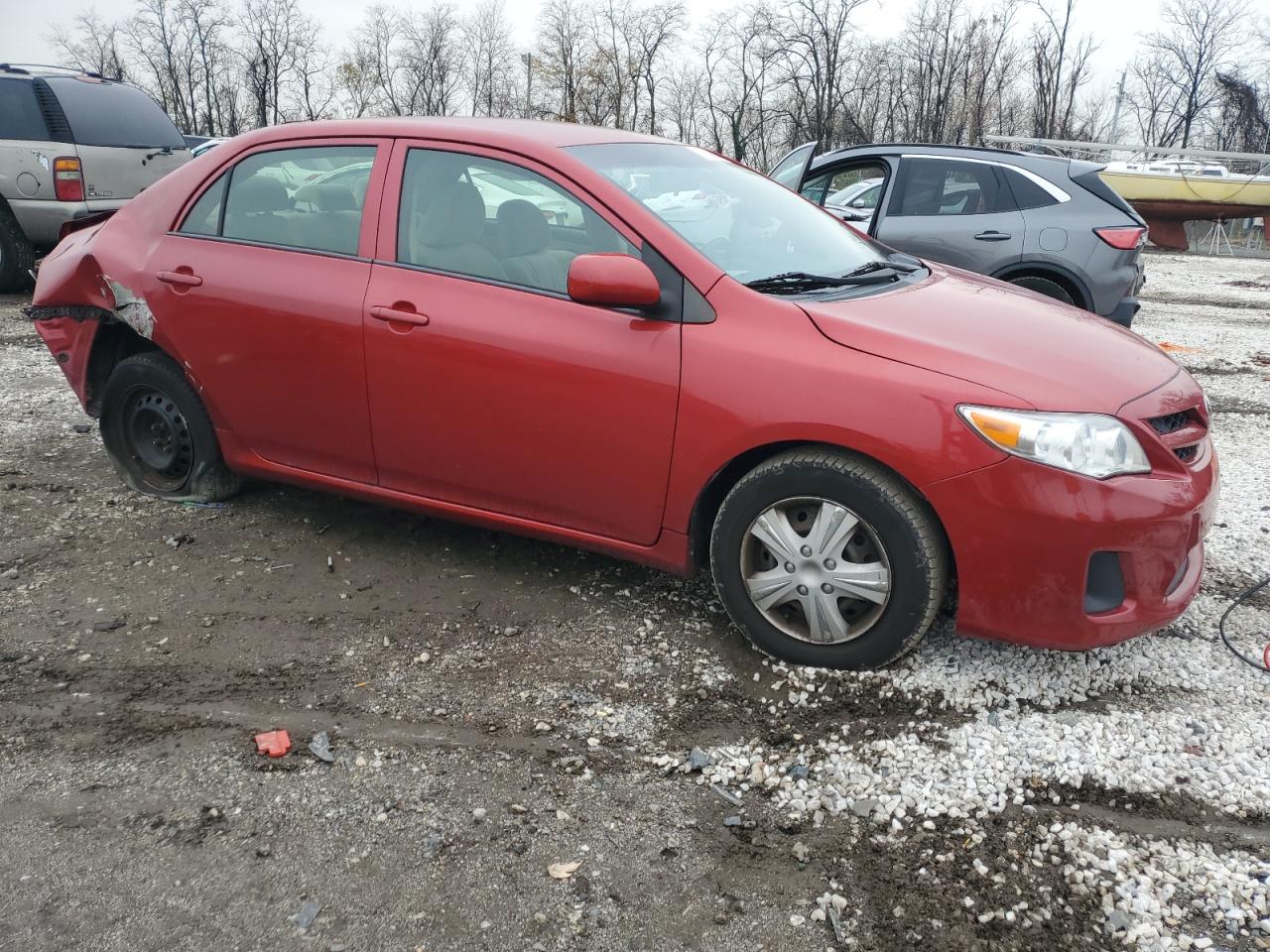 2013 Toyota Corolla Red vin: JTDBU4EE9DJ121909