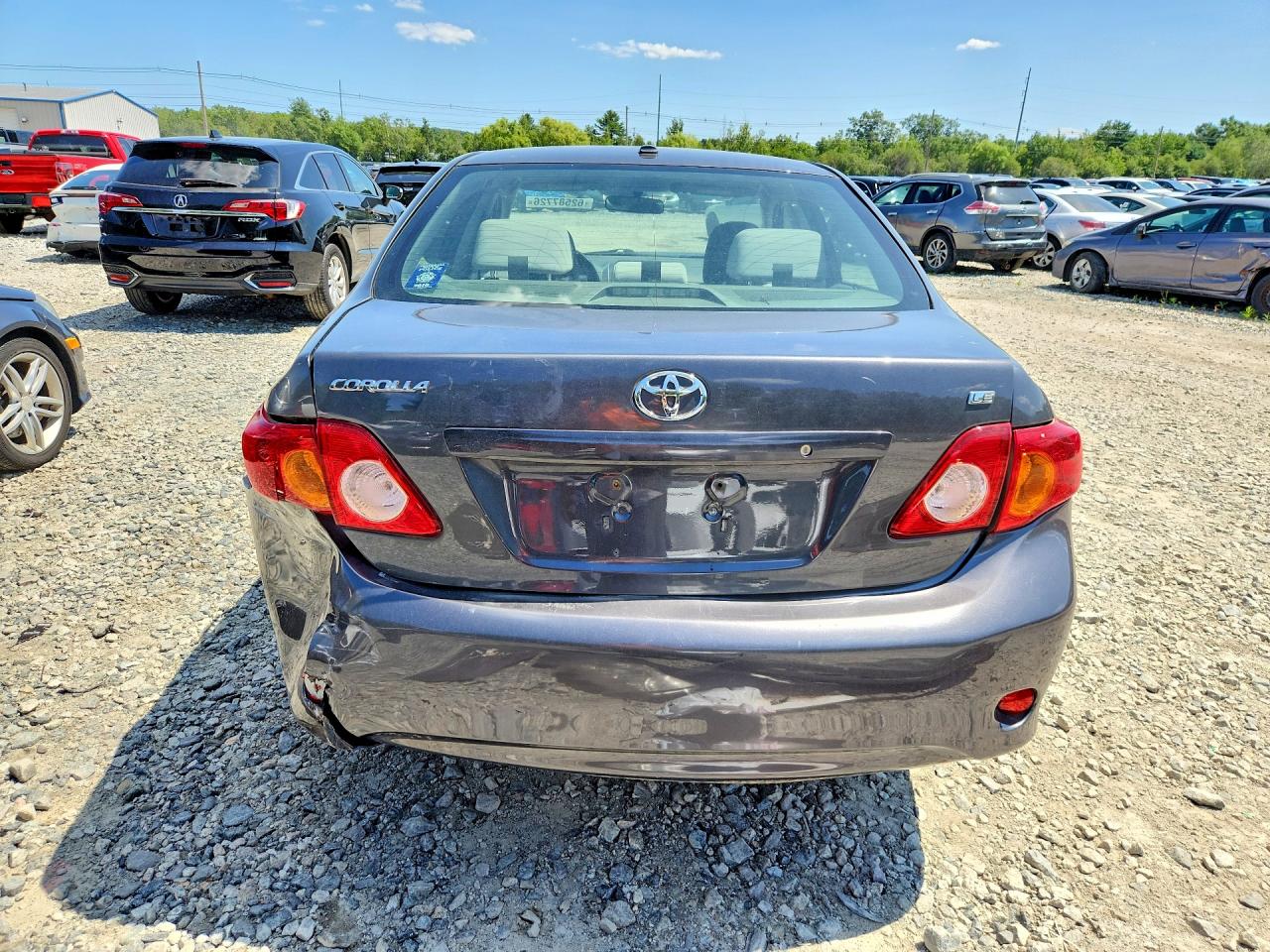 2010 Toyota Corolla Le Gray vin: JTDBU4EEXA9100385