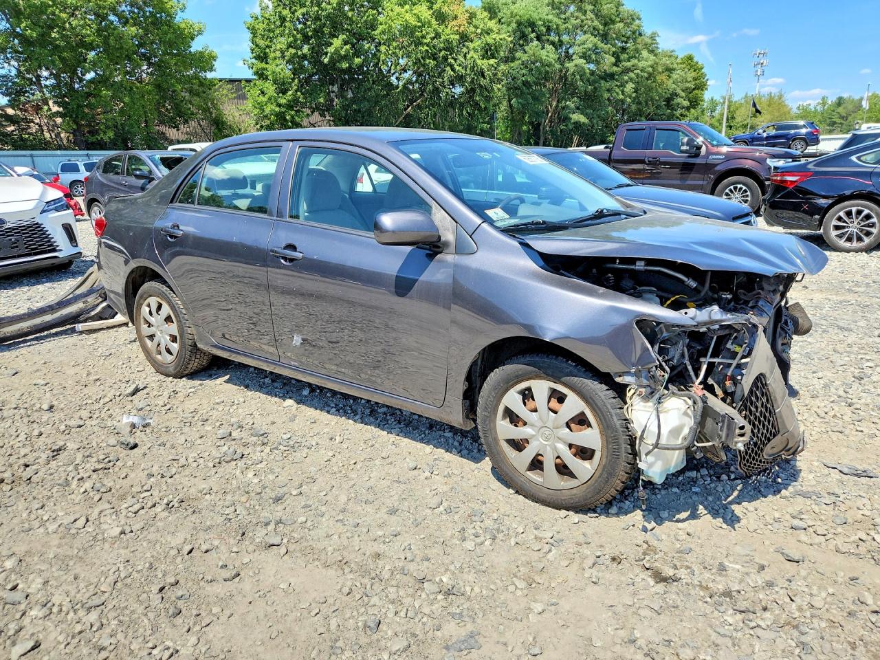 2010 Toyota Corolla Le Gray vin: JTDBU4EEXA9100385