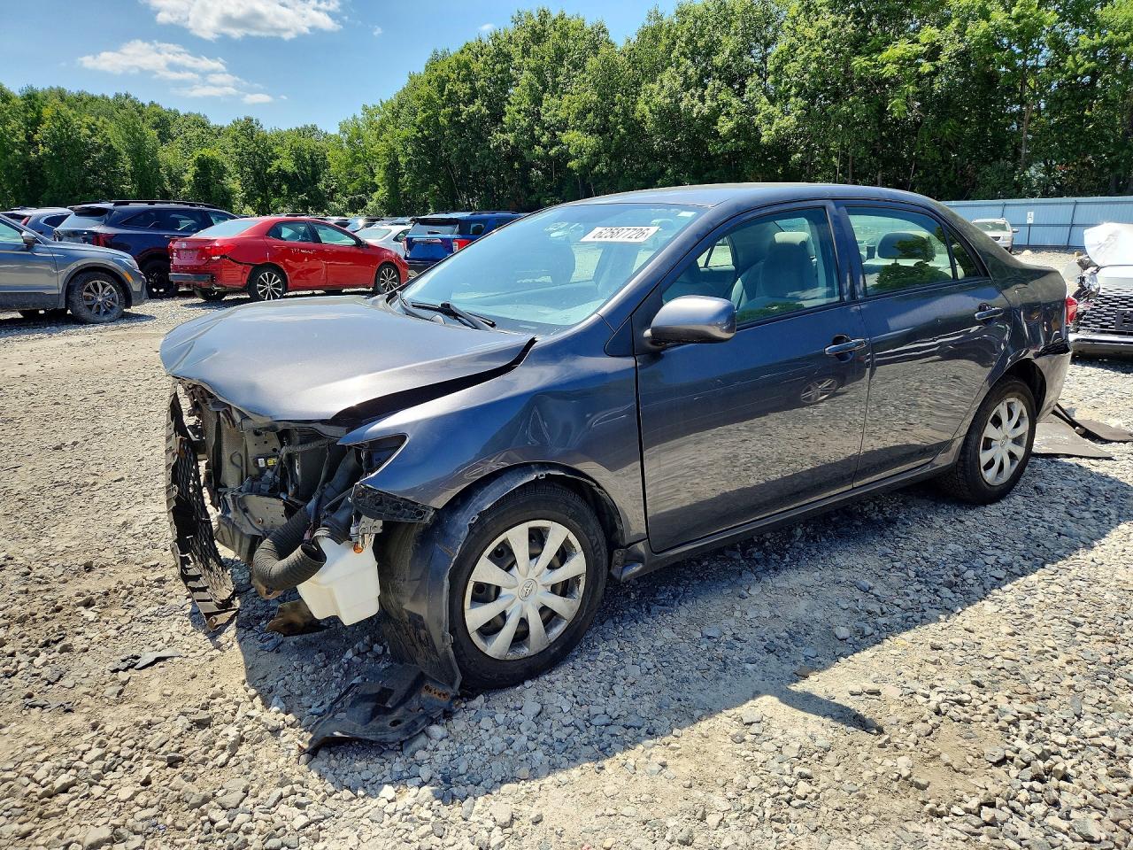 2010 Toyota Corolla Le Серый vin: JTDBU4EEXA9100385