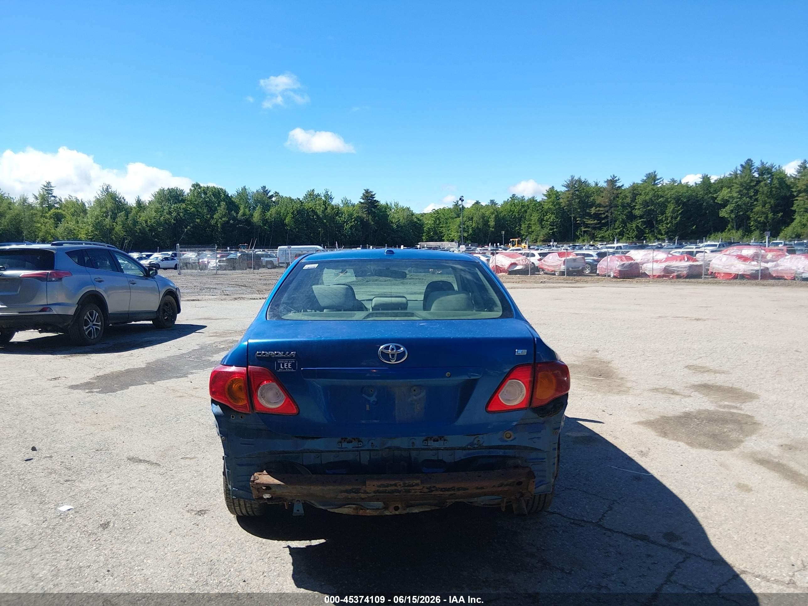 2010 Toyota Corolla Le Blue vin: JTDBU4EEXA9108308