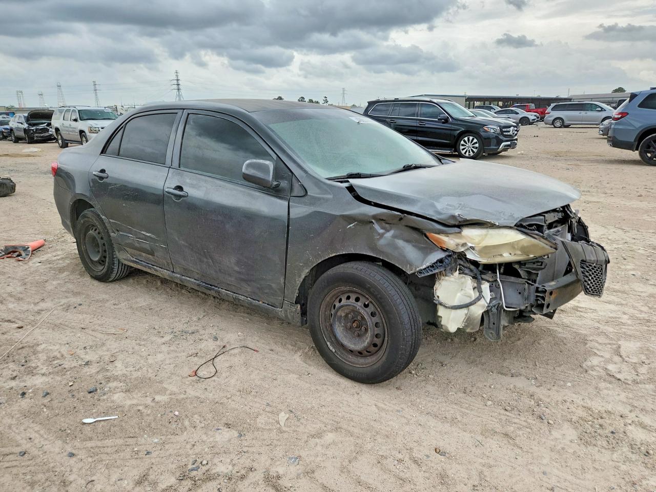 2010 Toyota Corolla Le Gray vin: JTDBU4EEXA9117235