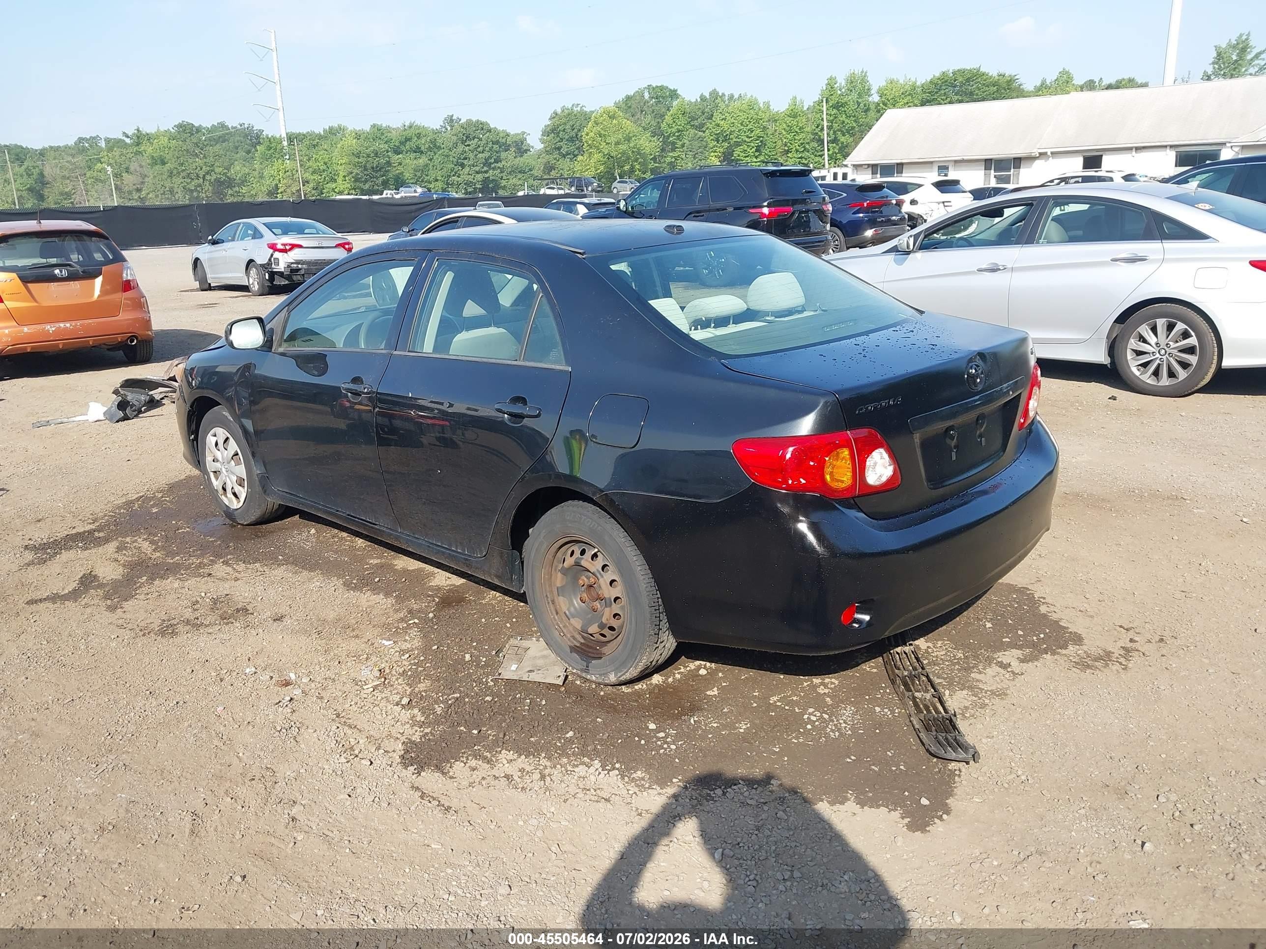 2010 Toyota Corolla Le Black vin: JTDBU4EEXAJ059156