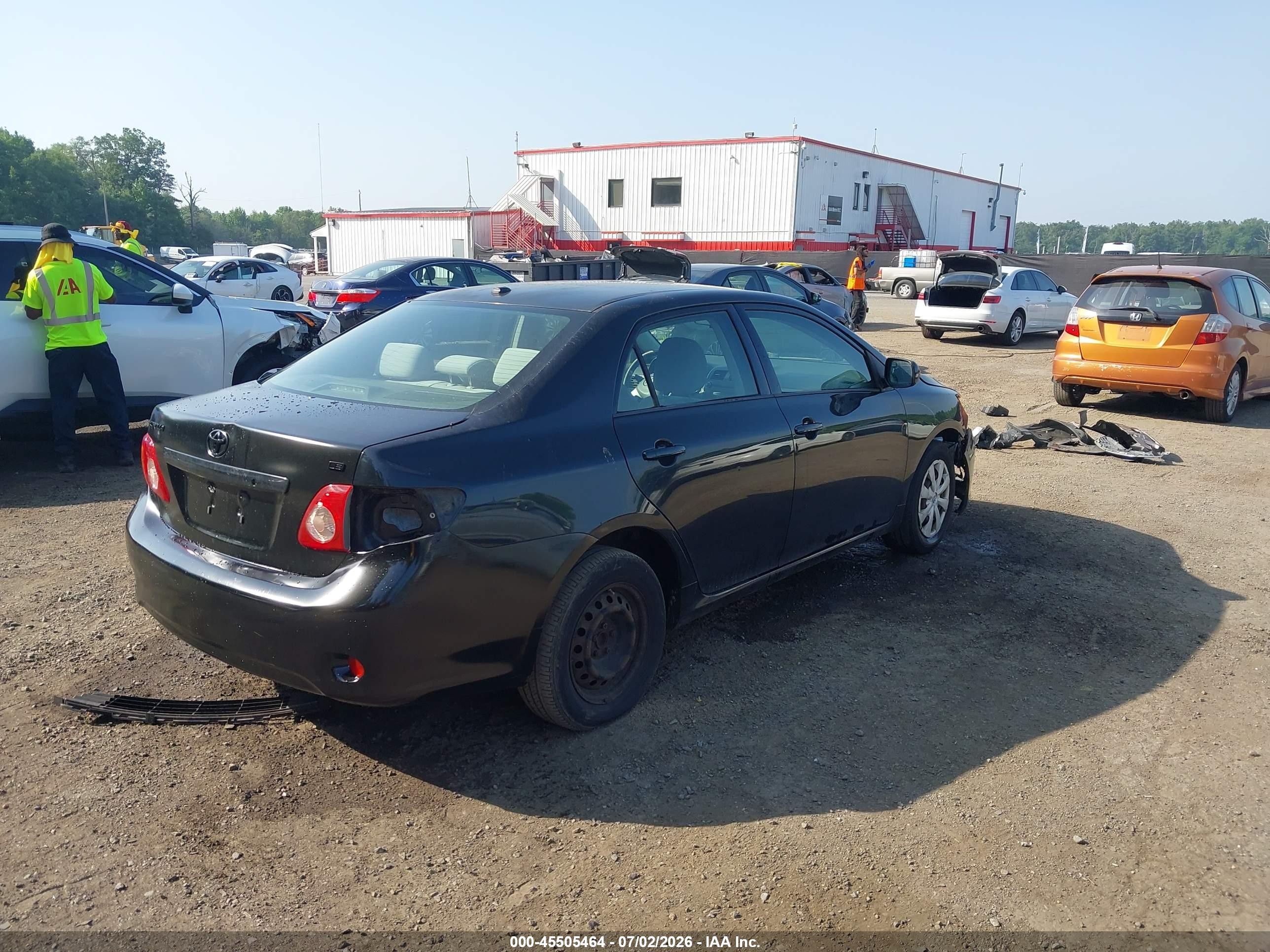 2010 Toyota Corolla Le Black vin: JTDBU4EEXAJ059156