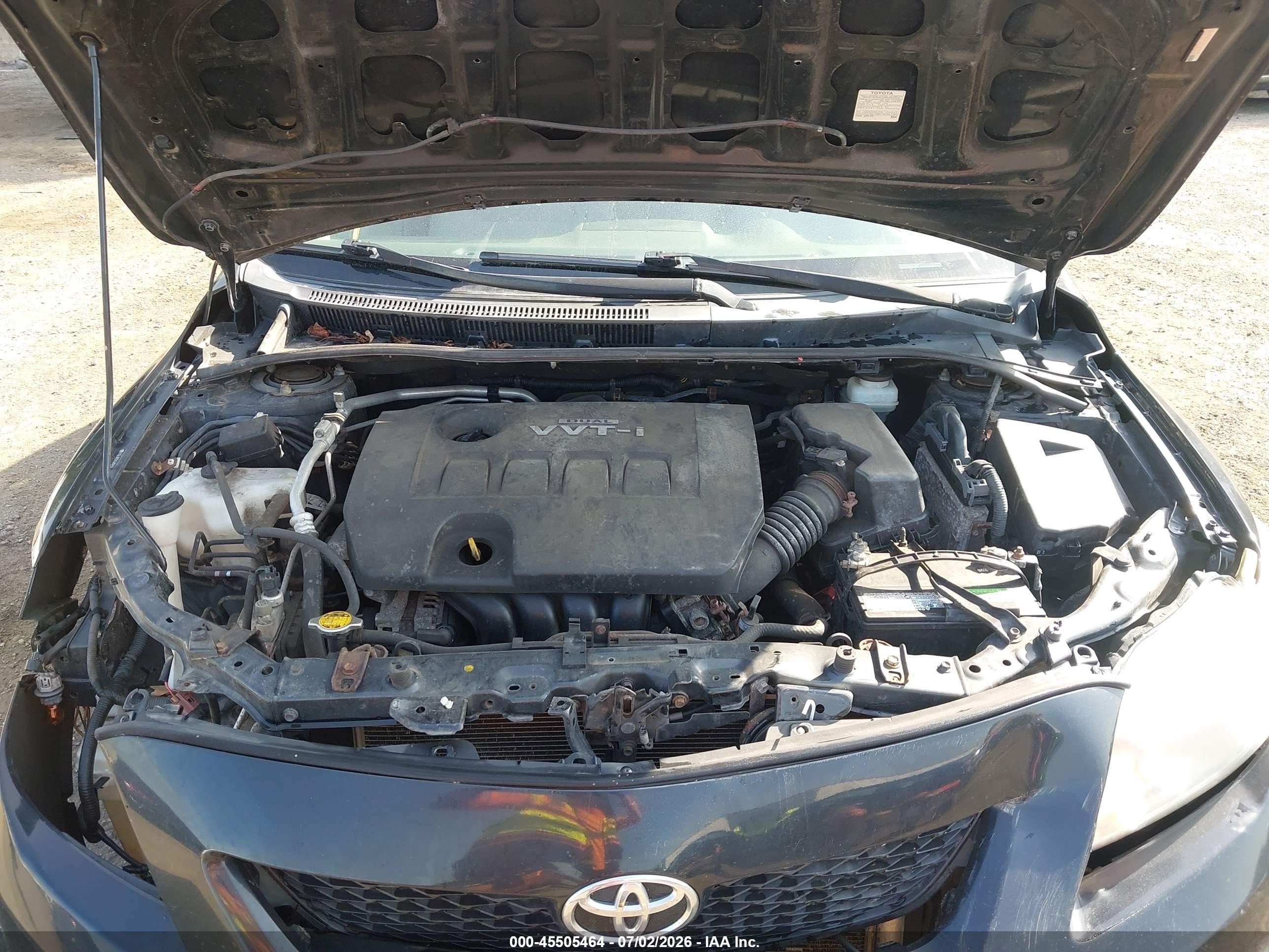 2010 Toyota Corolla Le Black vin: JTDBU4EEXAJ059156