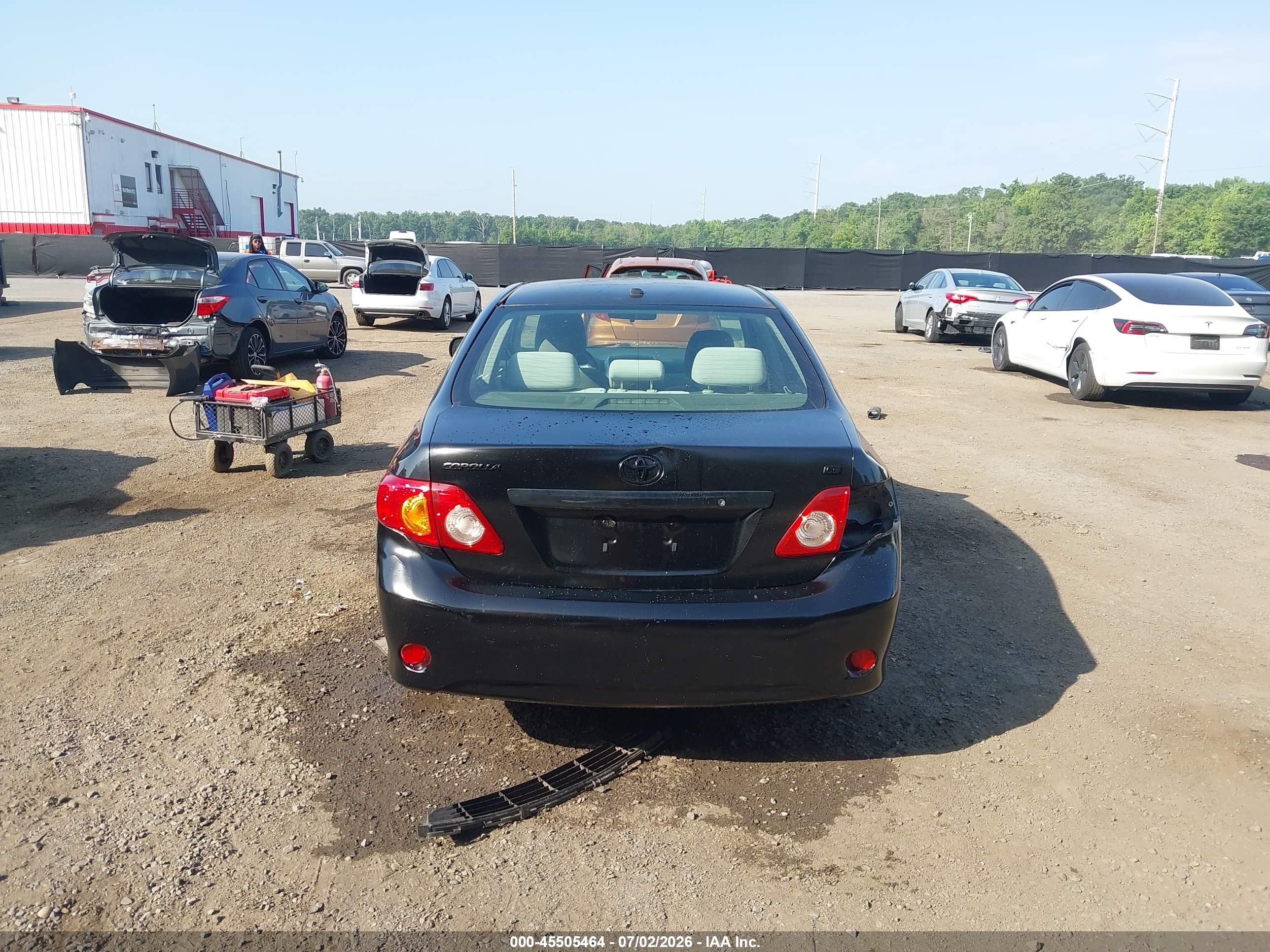2010 Toyota Corolla Le Black vin: JTDBU4EEXAJ059156