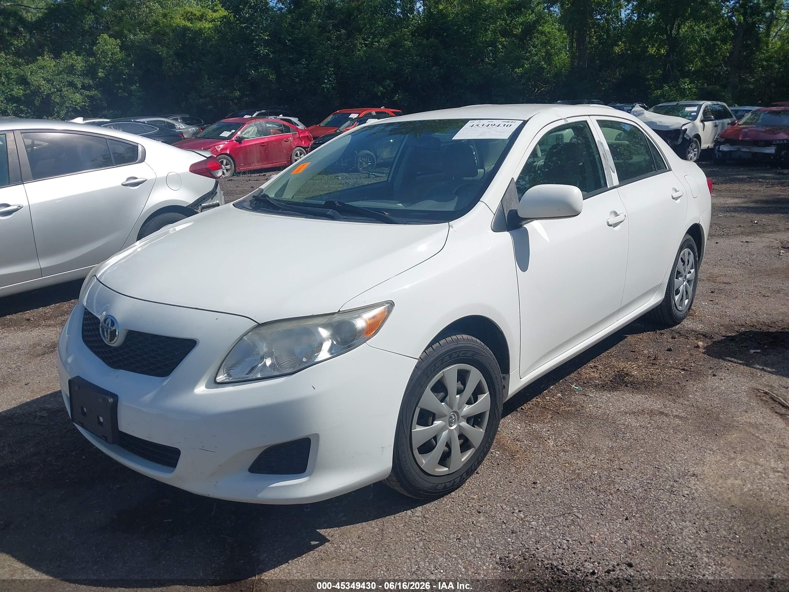 2010 Toyota Corolla Le Белый vin: JTDBU4EEXAJ065541