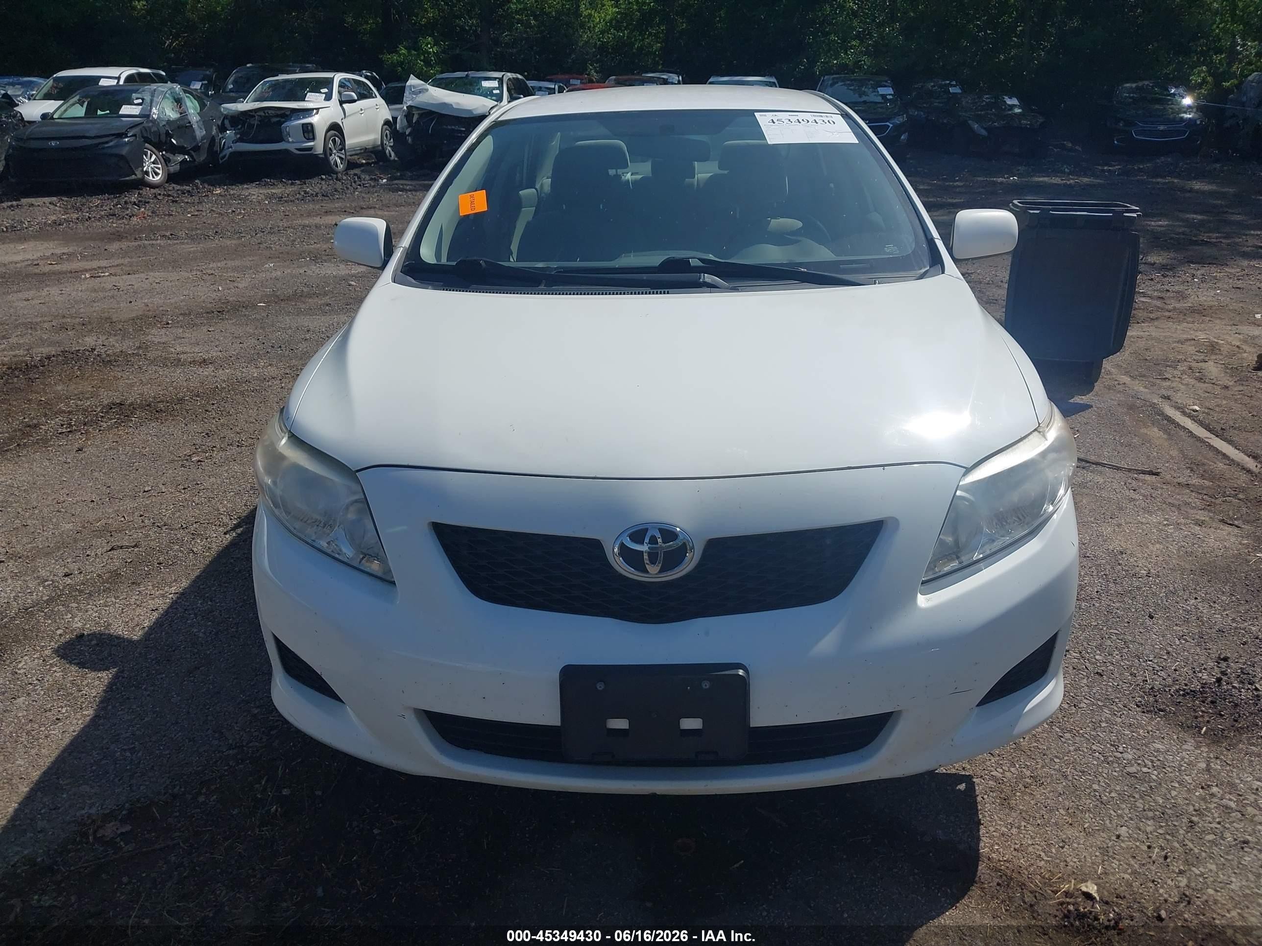 2010 Toyota Corolla Le Белый vin: JTDBU4EEXAJ065541