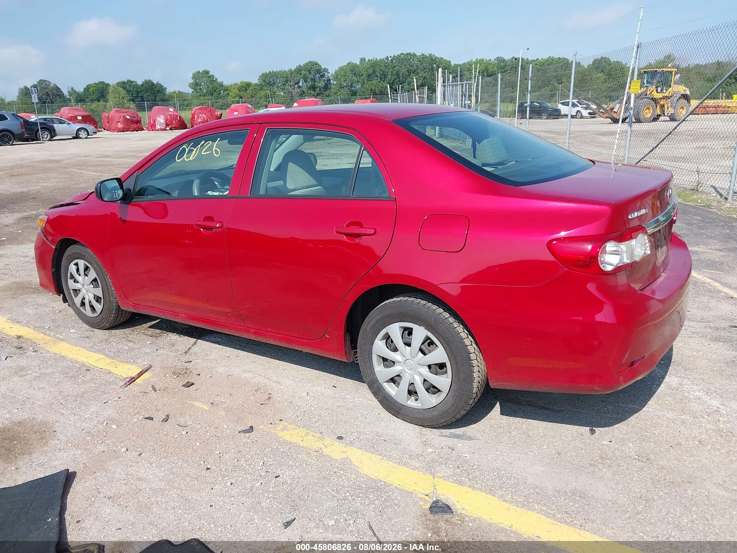 2011 Toyota Corolla   Red vin: JTDBU4EEXB9144422