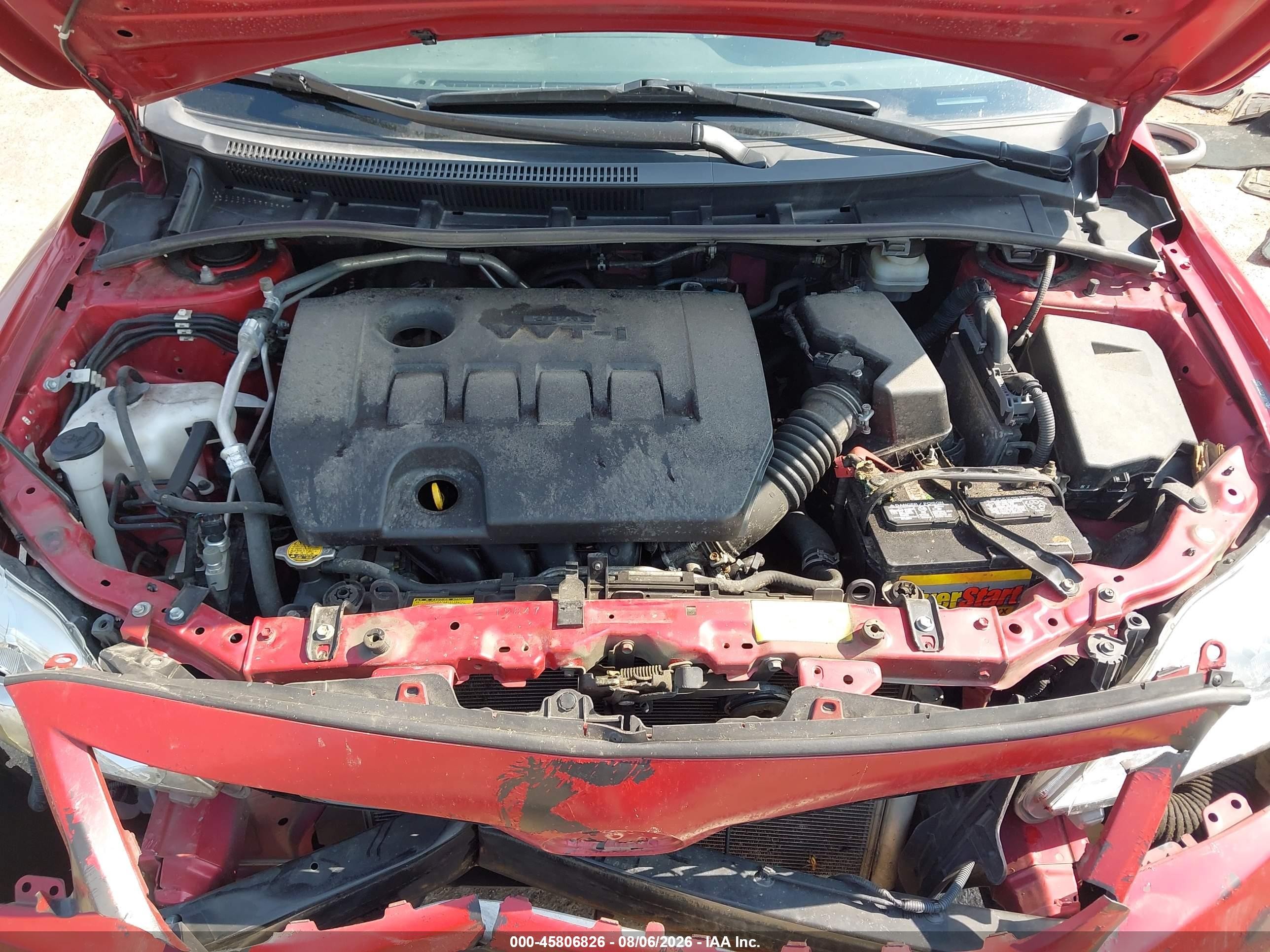 2011 Toyota Corolla   Red vin: JTDBU4EEXB9144422