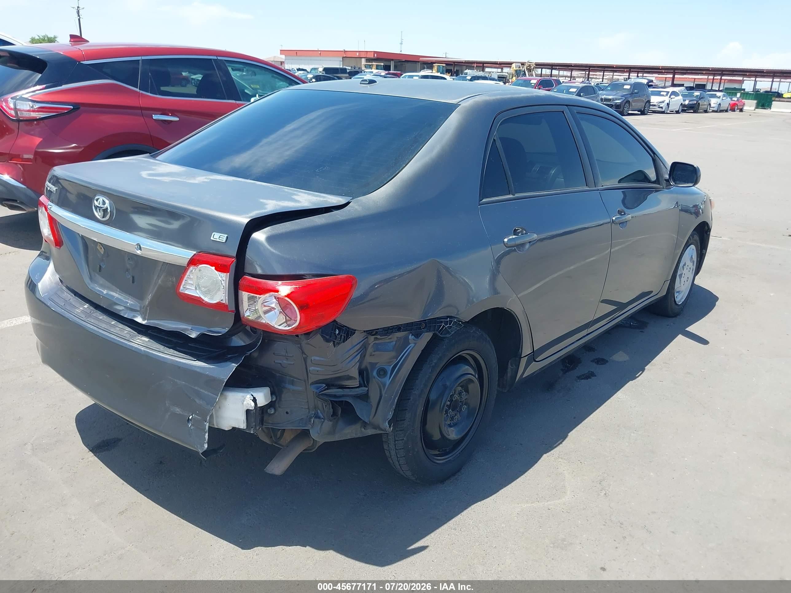2011 Toyota Corolla Le Gray vin: JTDBU4EEXB9160975