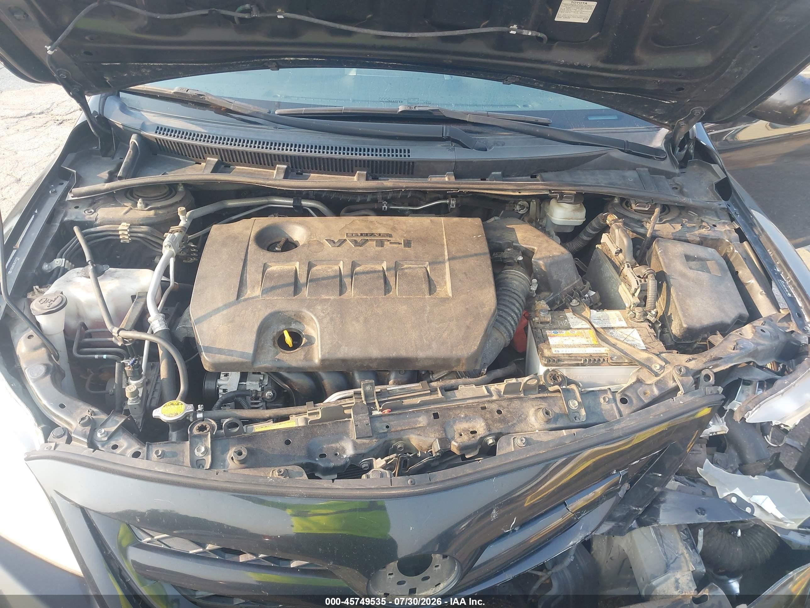 2011 Toyota Corolla Le Black vin: JTDBU4EEXBJ101570
