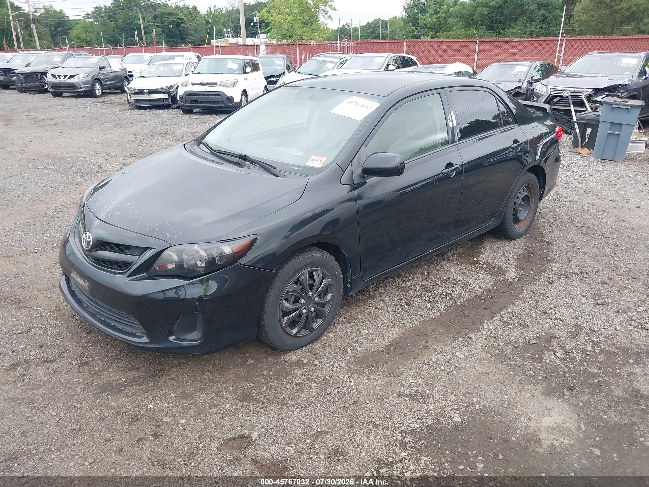 2011 Toyota Corolla Le Black vin: JTDBU4EEXBJ108681