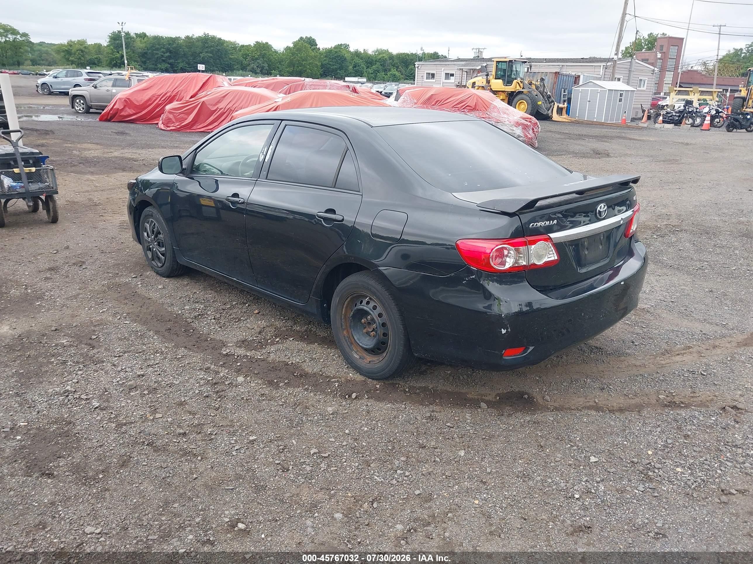 2011 Toyota Corolla Le Black vin: JTDBU4EEXBJ108681