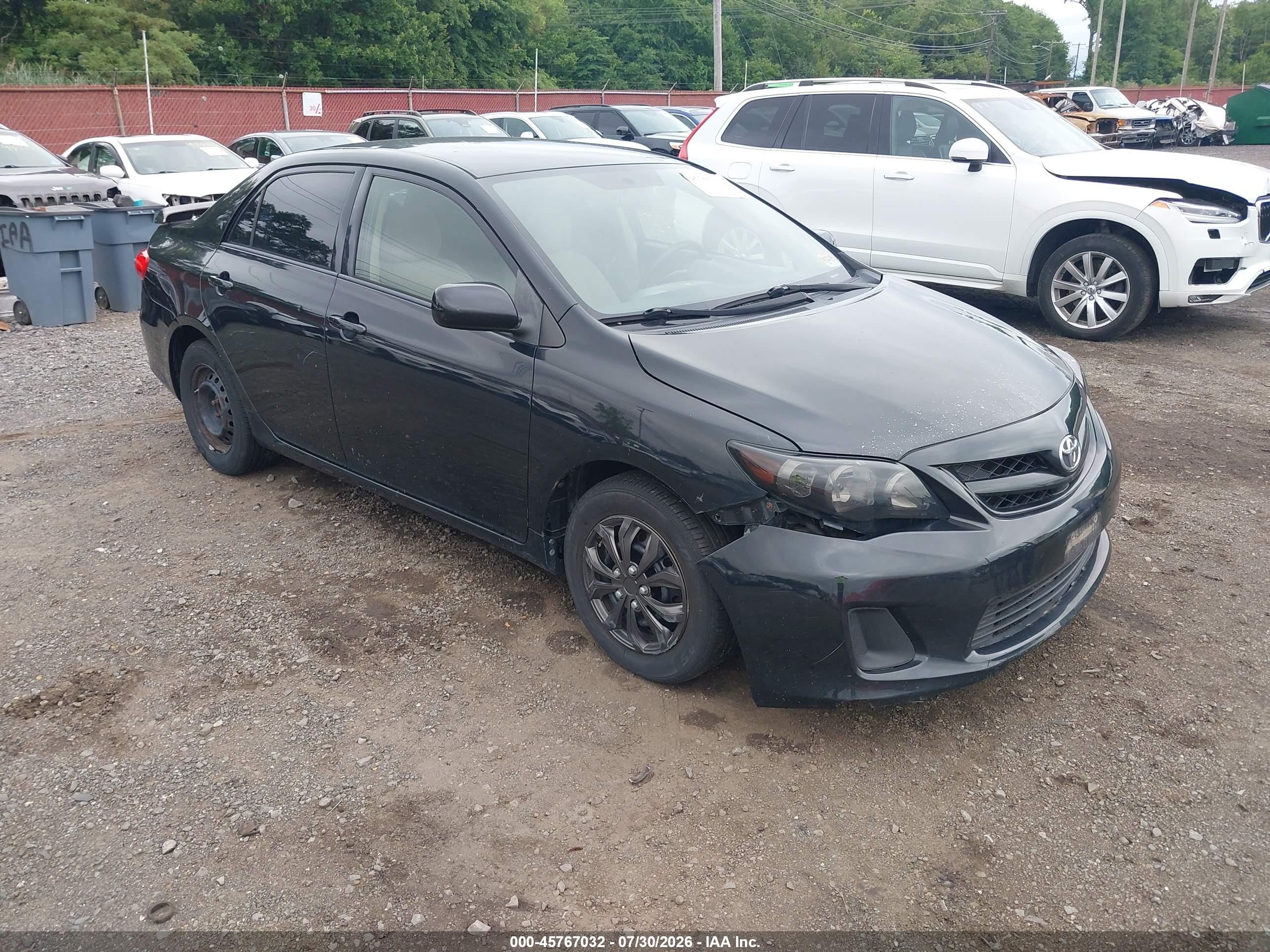 2011 Toyota Corolla Le Black vin: JTDBU4EEXBJ108681