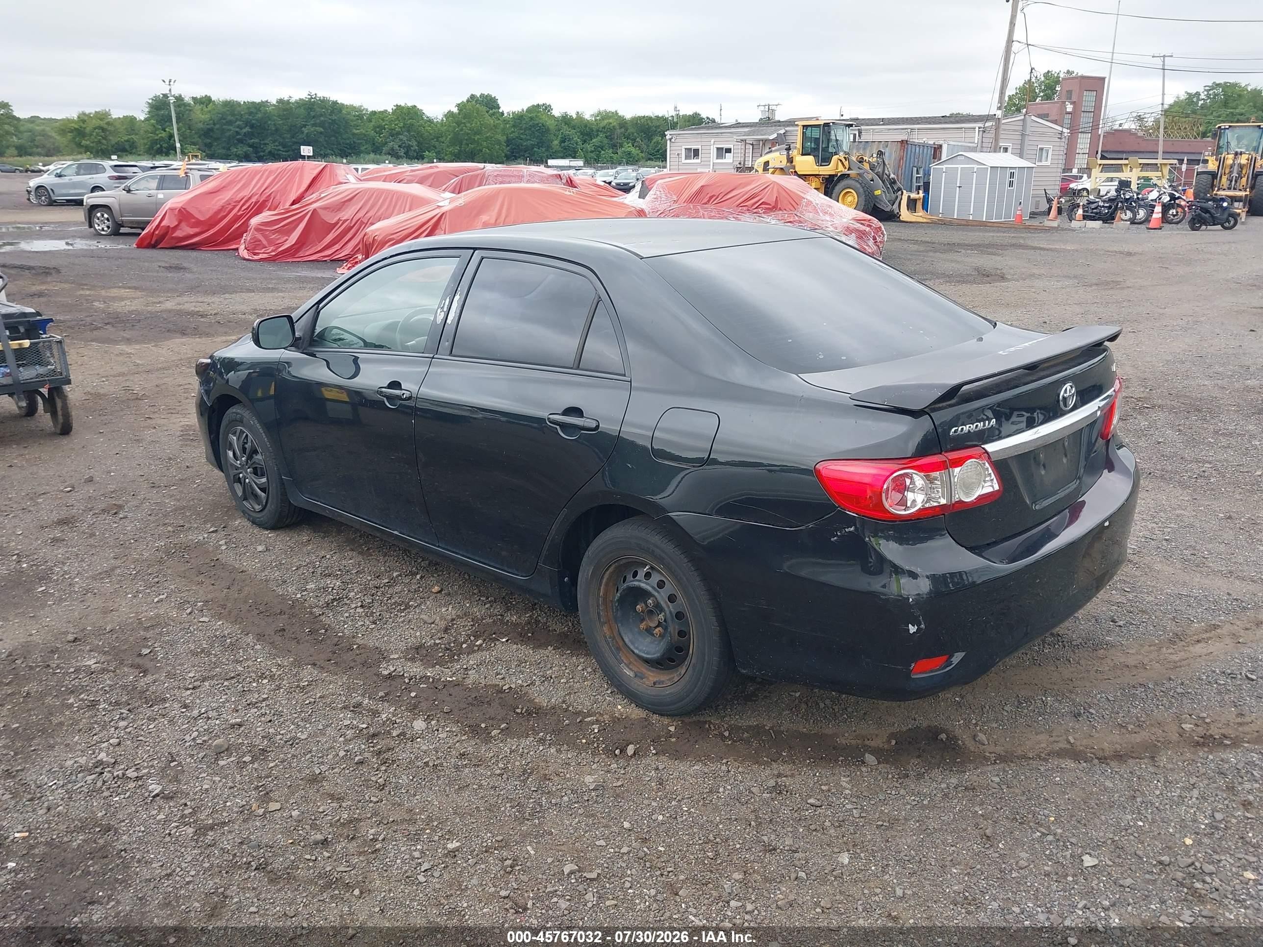 2011 Toyota Corolla Le Black vin: JTDBU4EEXBJ108681