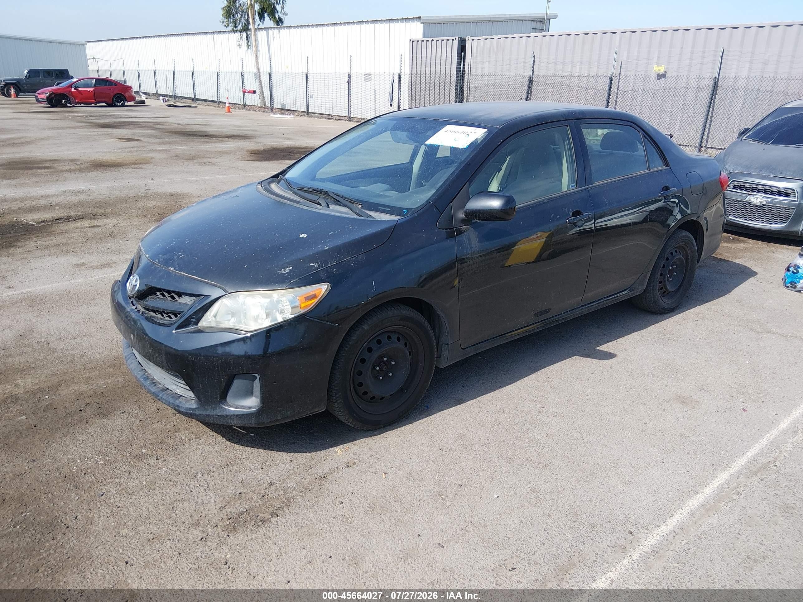 2012 Toyota Corolla Le Black vin: JTDBU4EEXC9178104